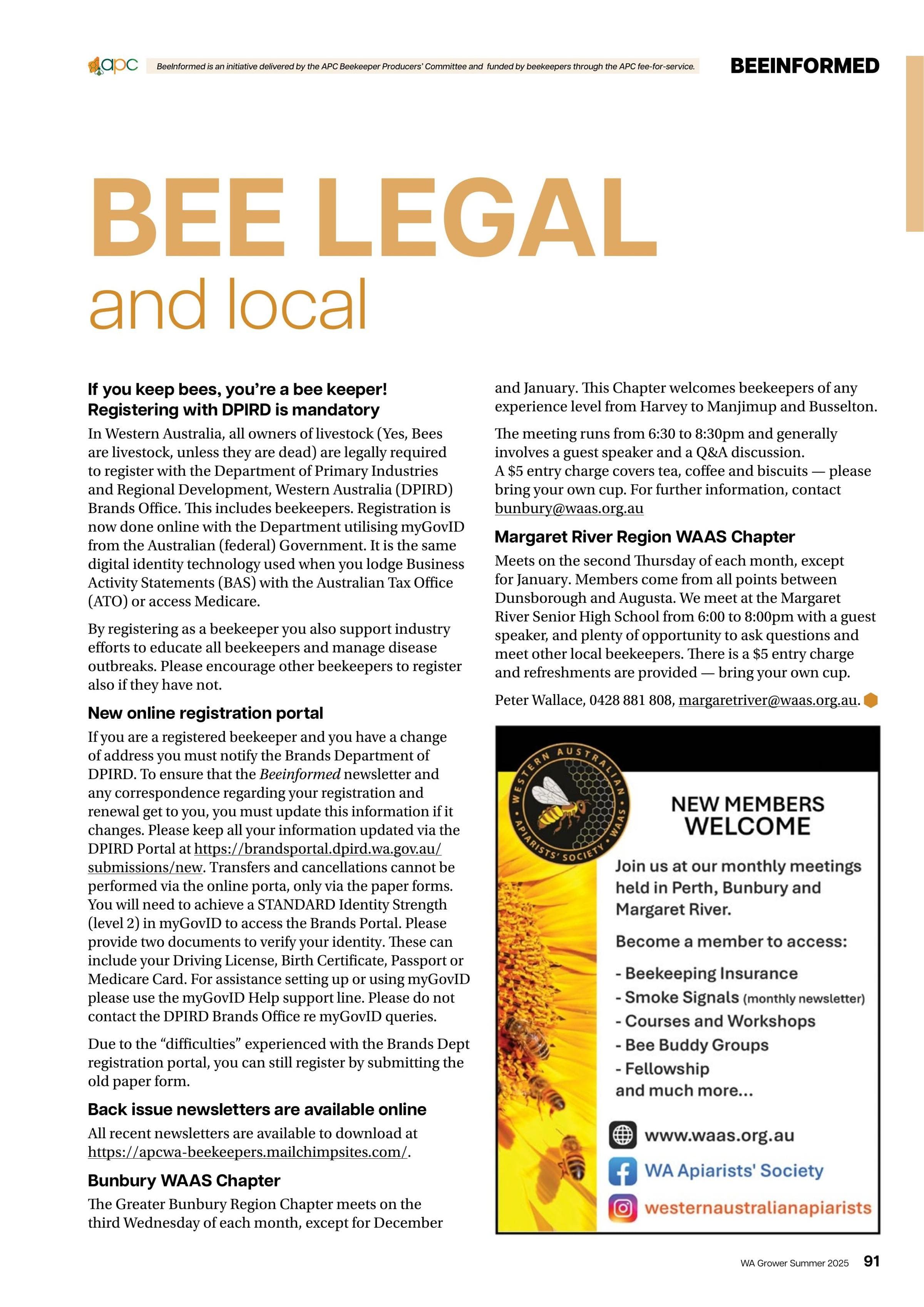 BEE LEGAL and local