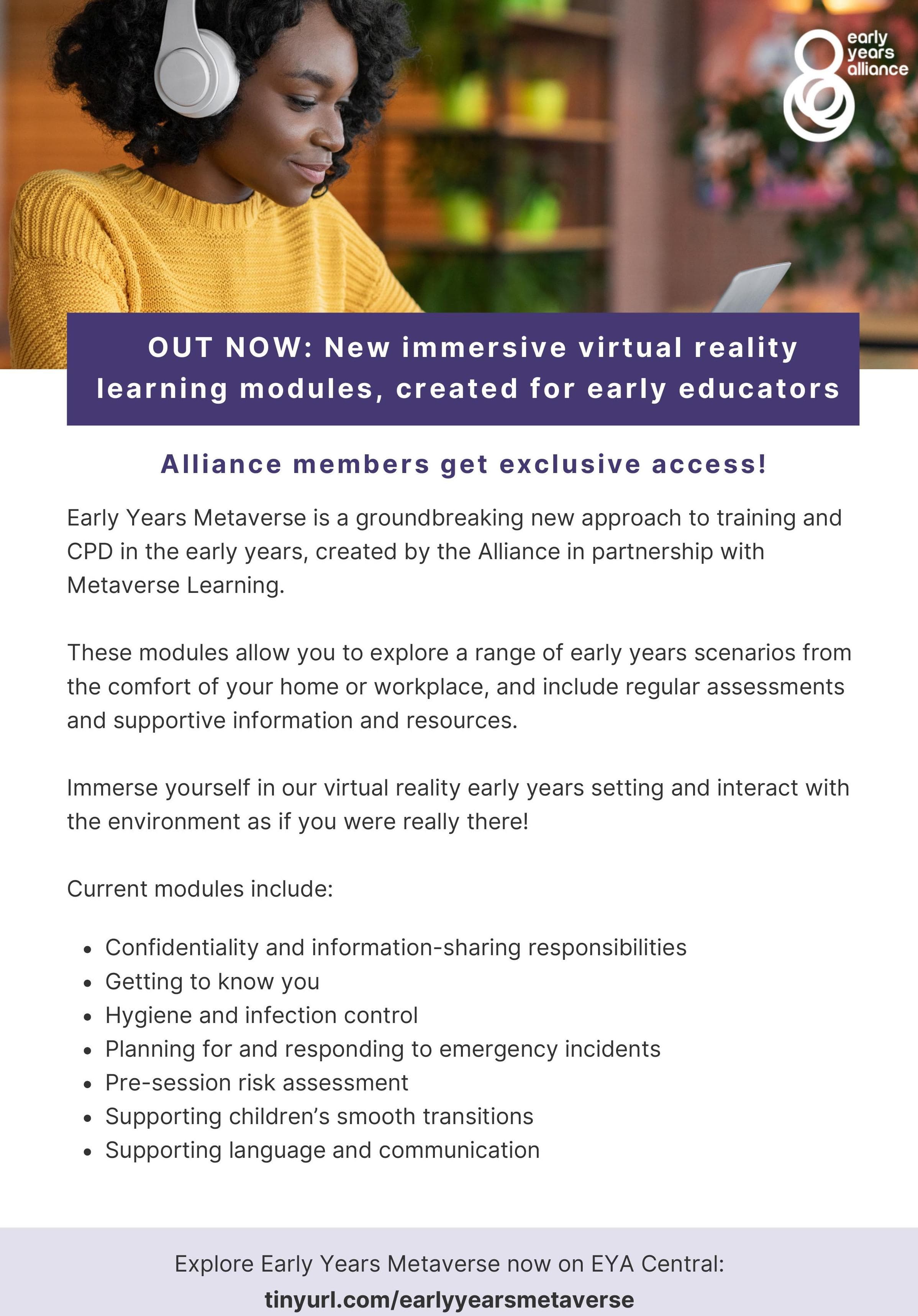 Advert: Early Years Metaverse