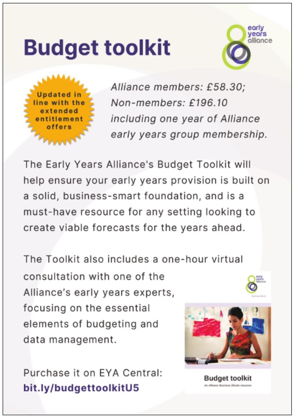 Advert: Budget toolkit