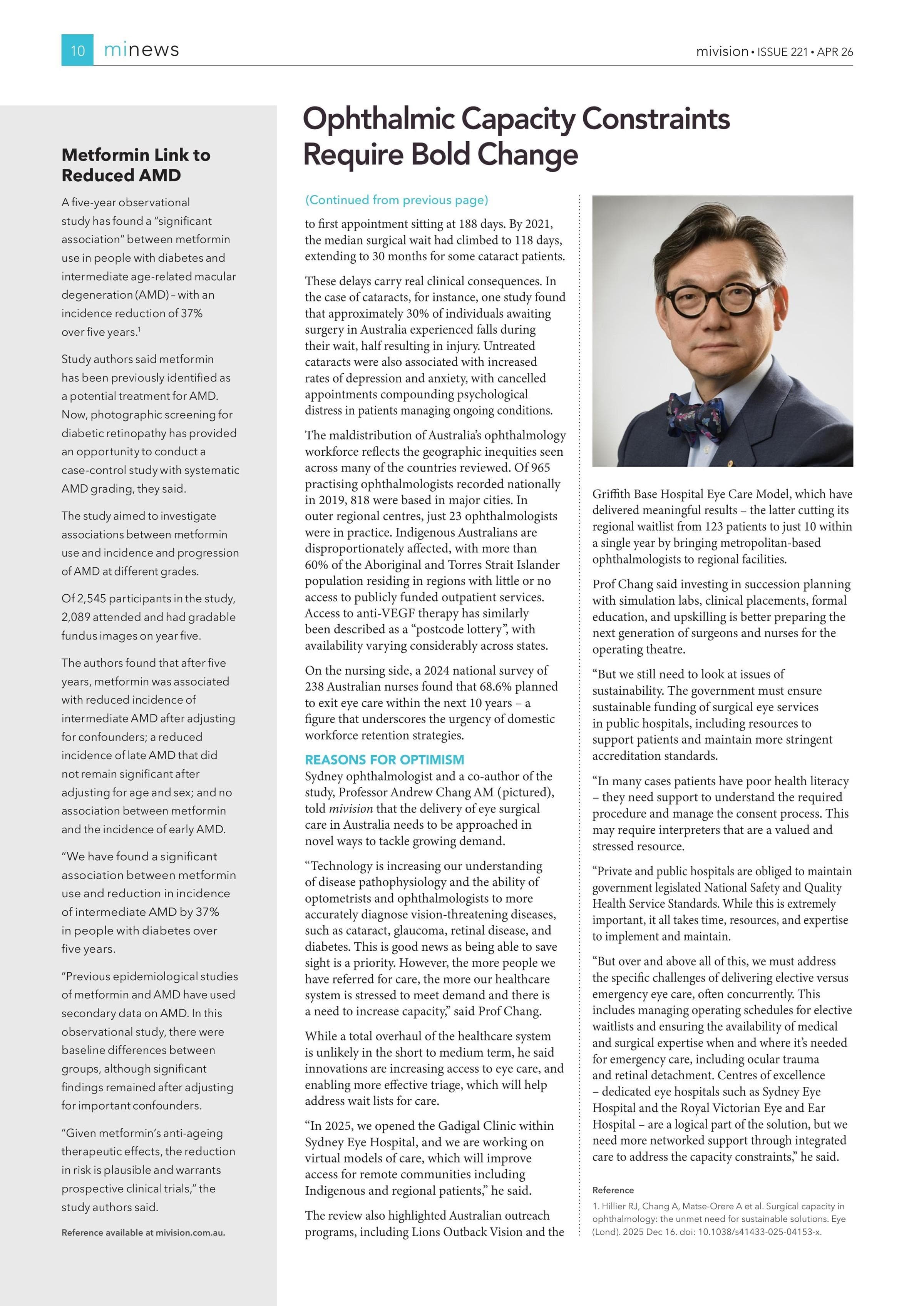 Metformin Link to Reduced AMD