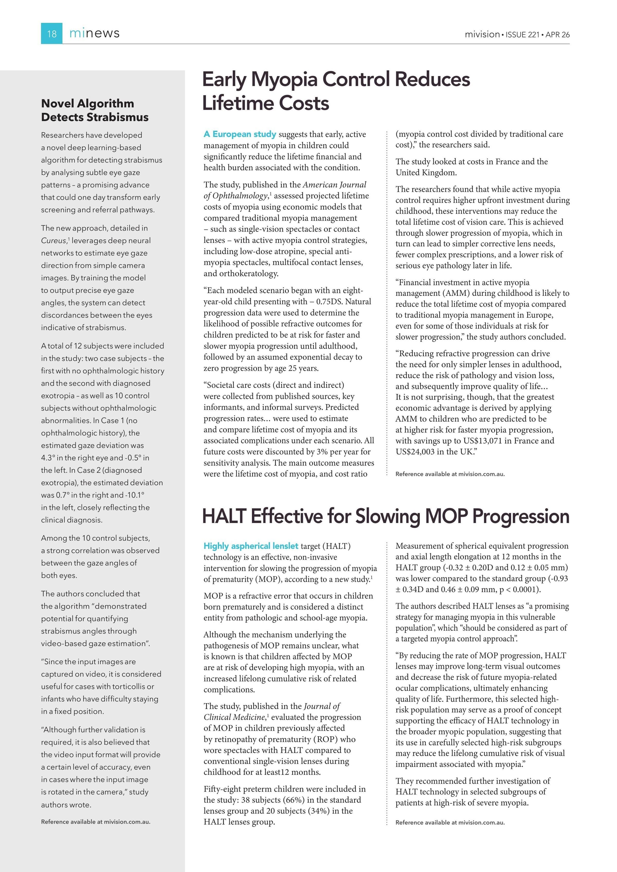 Novel Algorithm Detects Strabismus