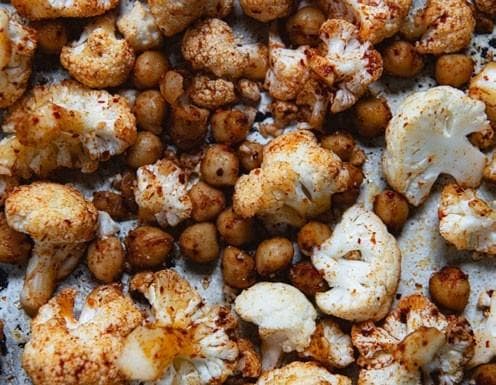 Genuinely Southern Forests roasted cauliflower hummus and spiced chilli walnut oil
