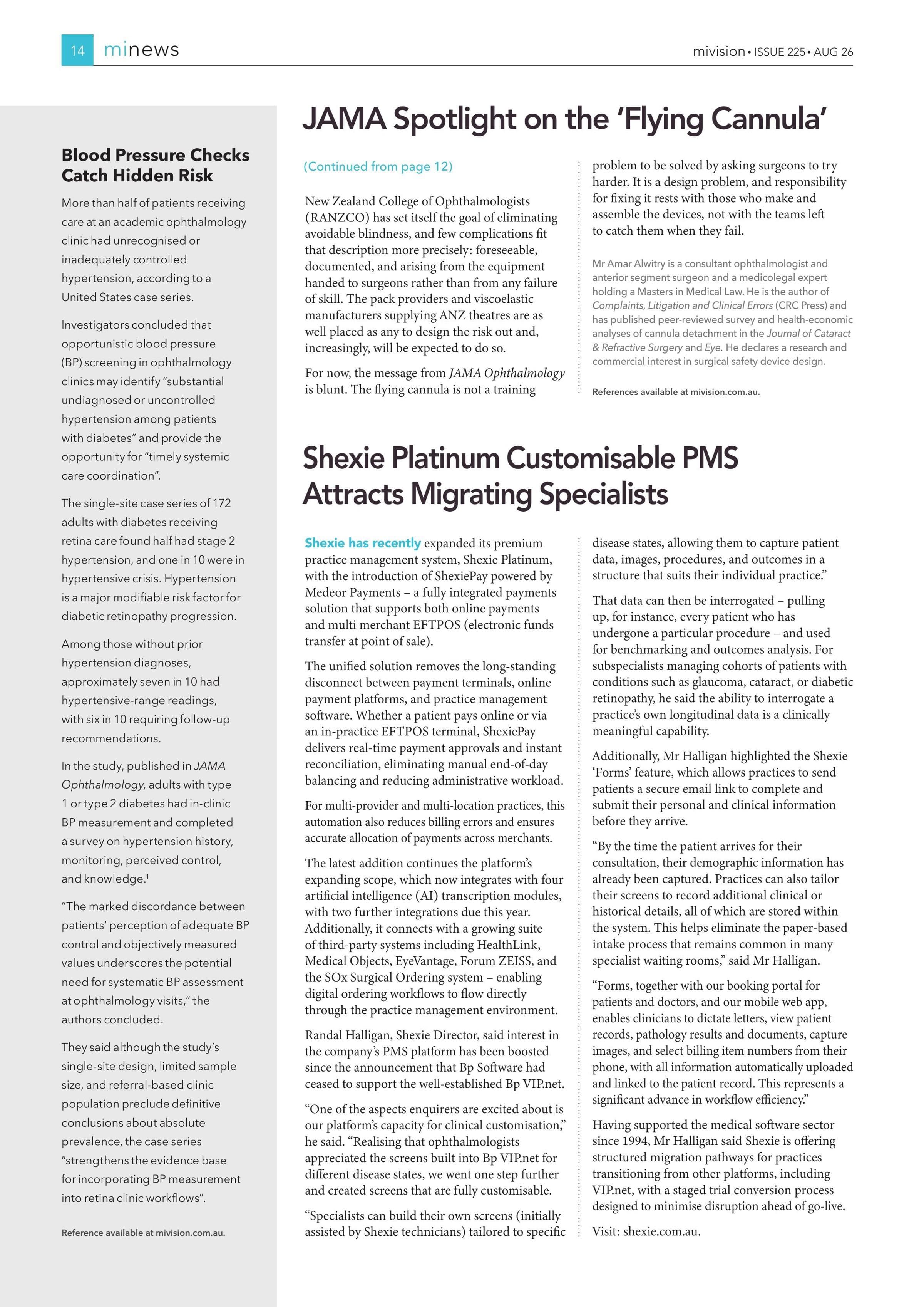 Shexie Platinum Customisable PMS Attracts Migrating Specialists