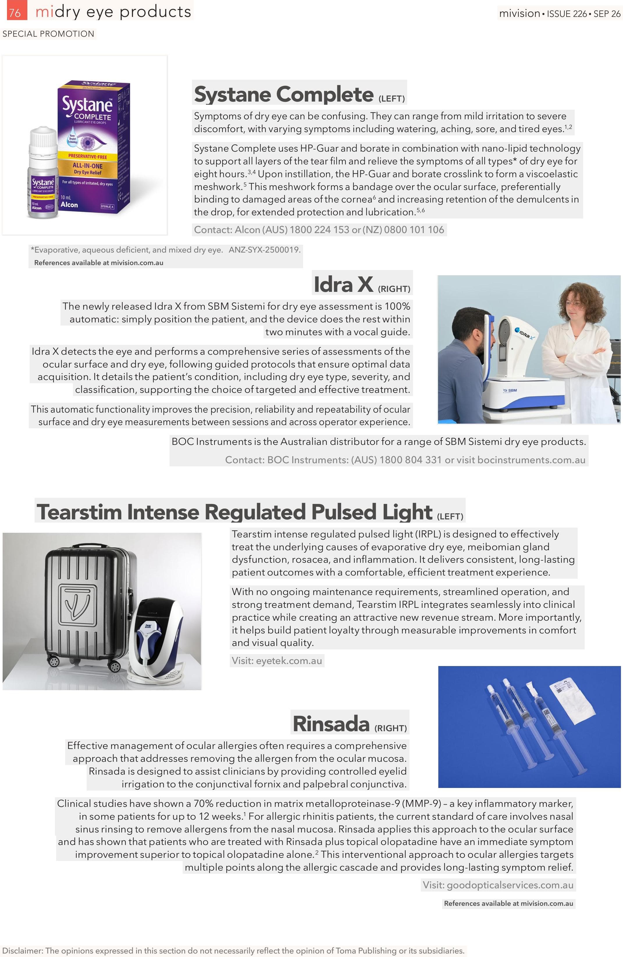 midry eye products