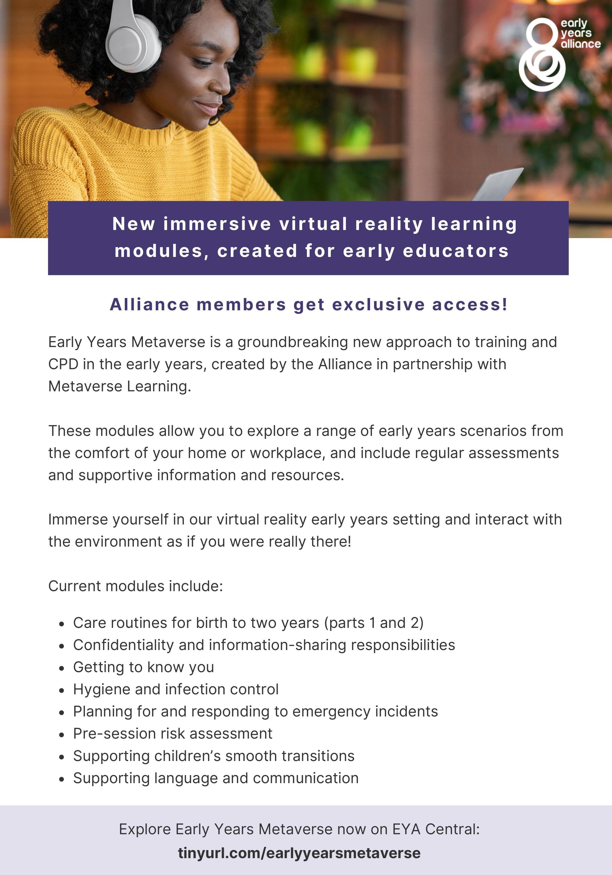 Advert: Early Years Metaverse