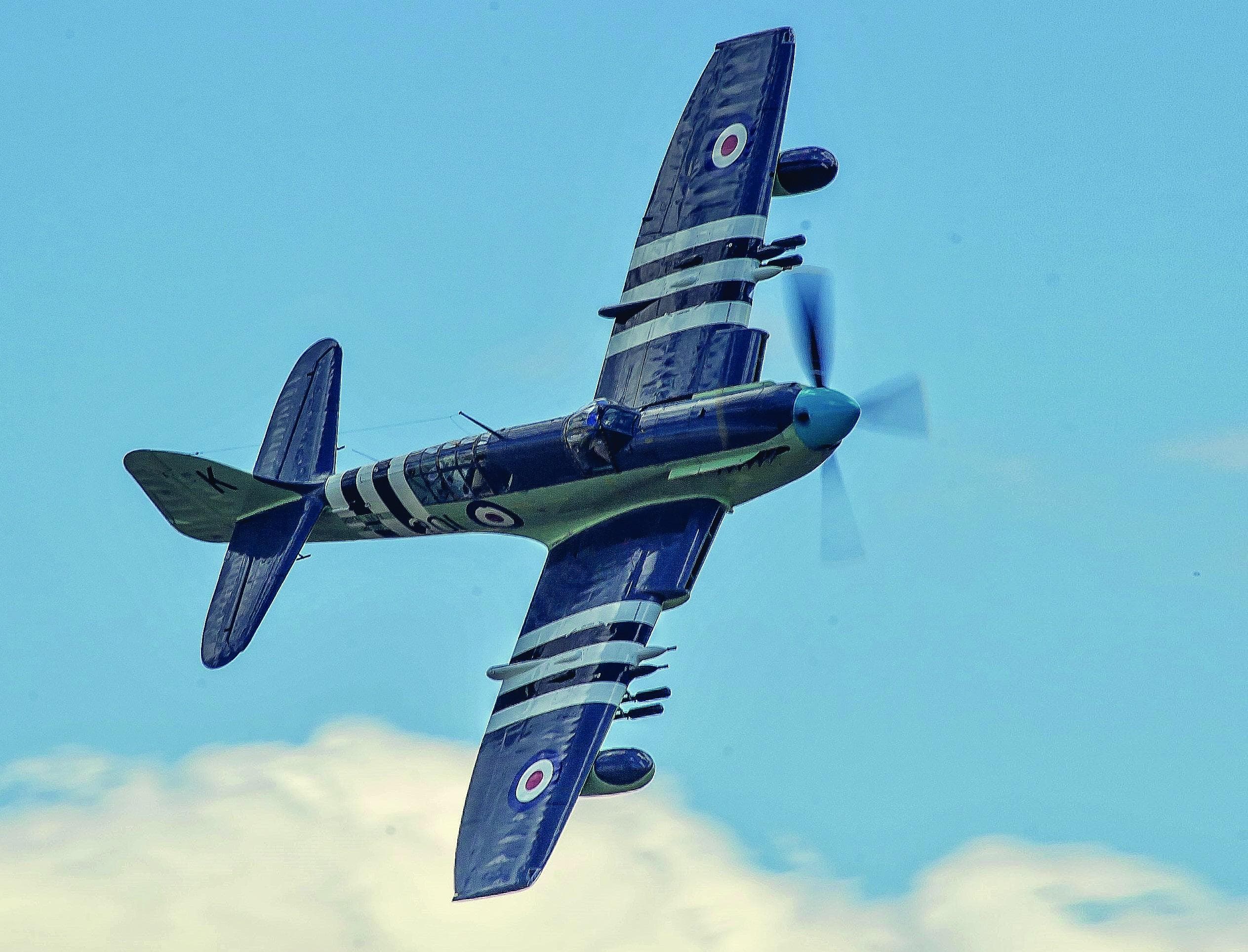 22 Monday 1:00 Fairey Firefly WB518 and Fairey Firefly Mk. VI