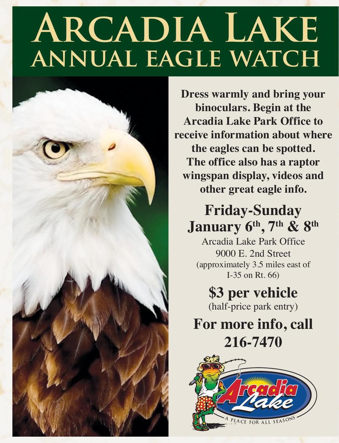 ARCADIA LAKE ANNUAL EAGLE WATCH