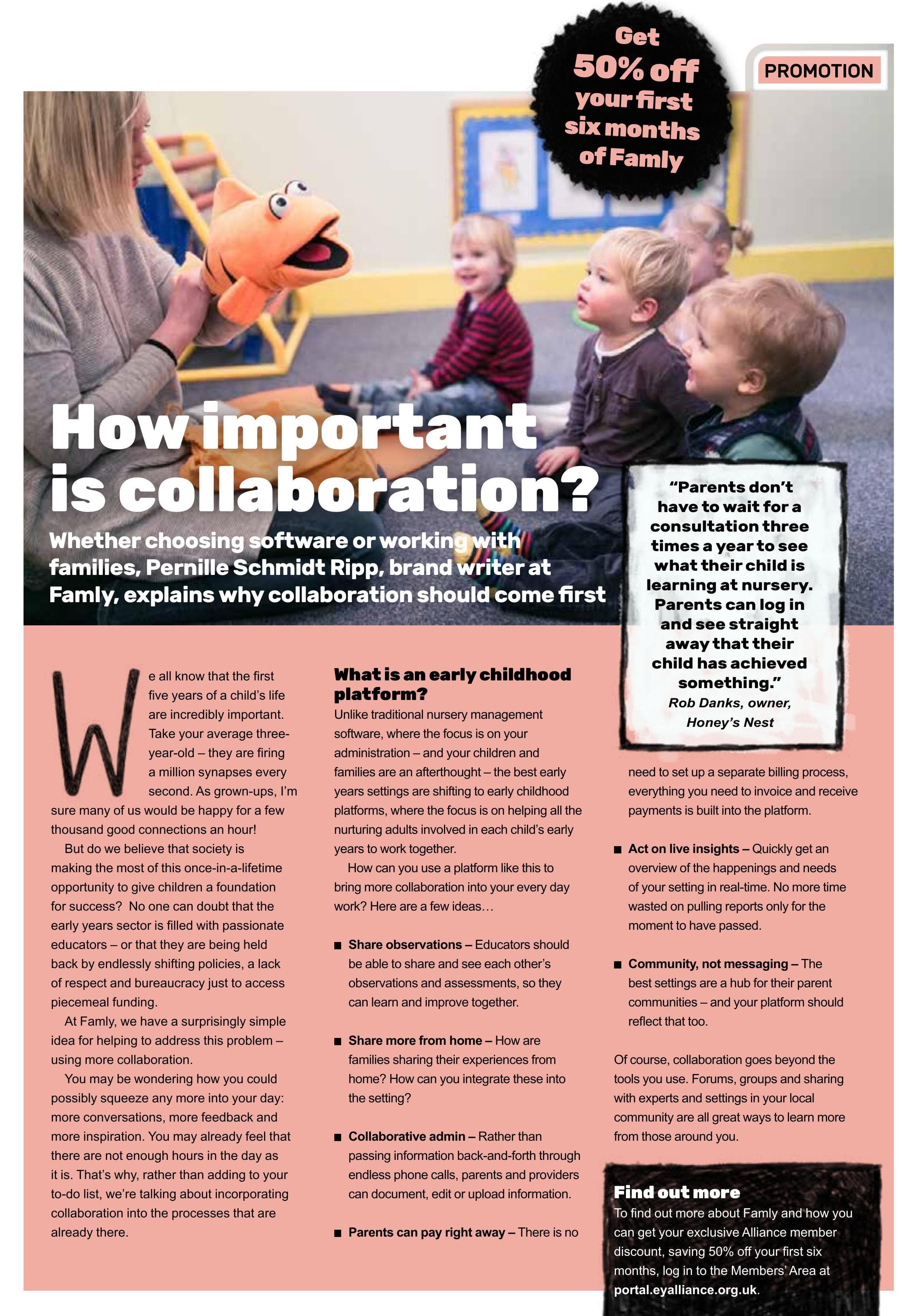 How important is collaboration?