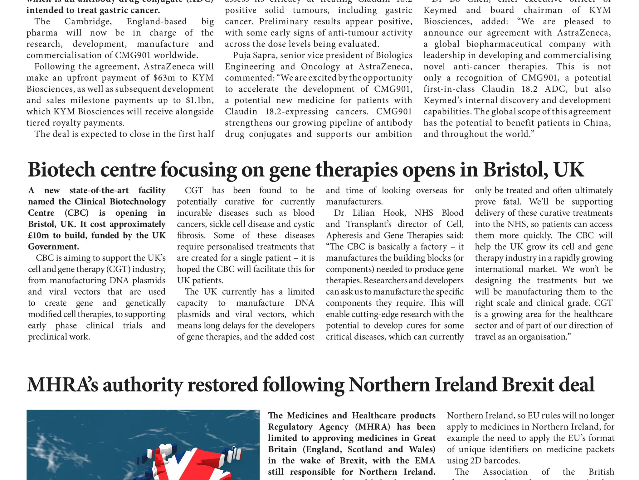 Biotech centre focusing on gene therapies opens in Bristol, UK