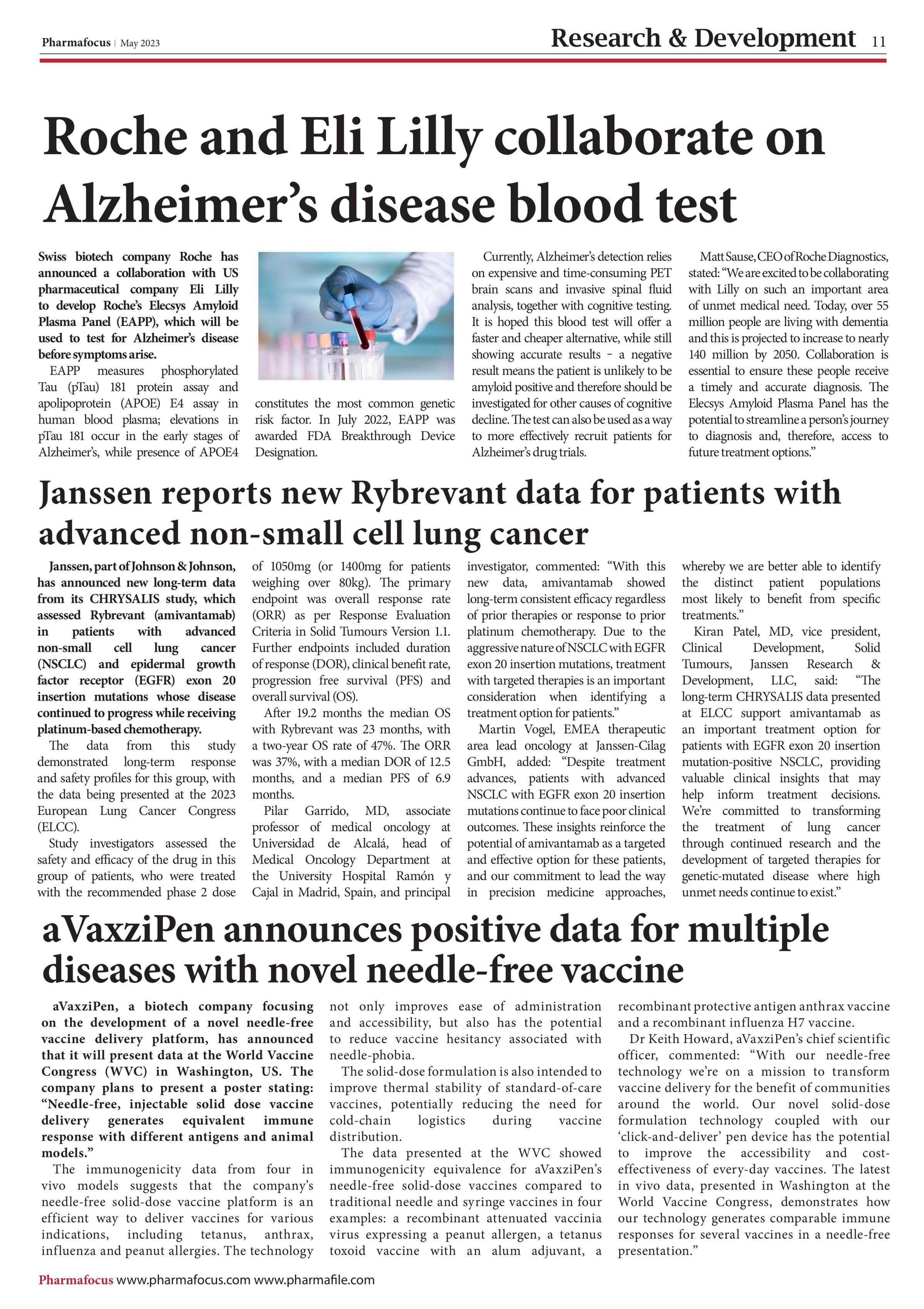 Janssen reports new Rybrevant data for patients with advanced non-small cell lung cancer