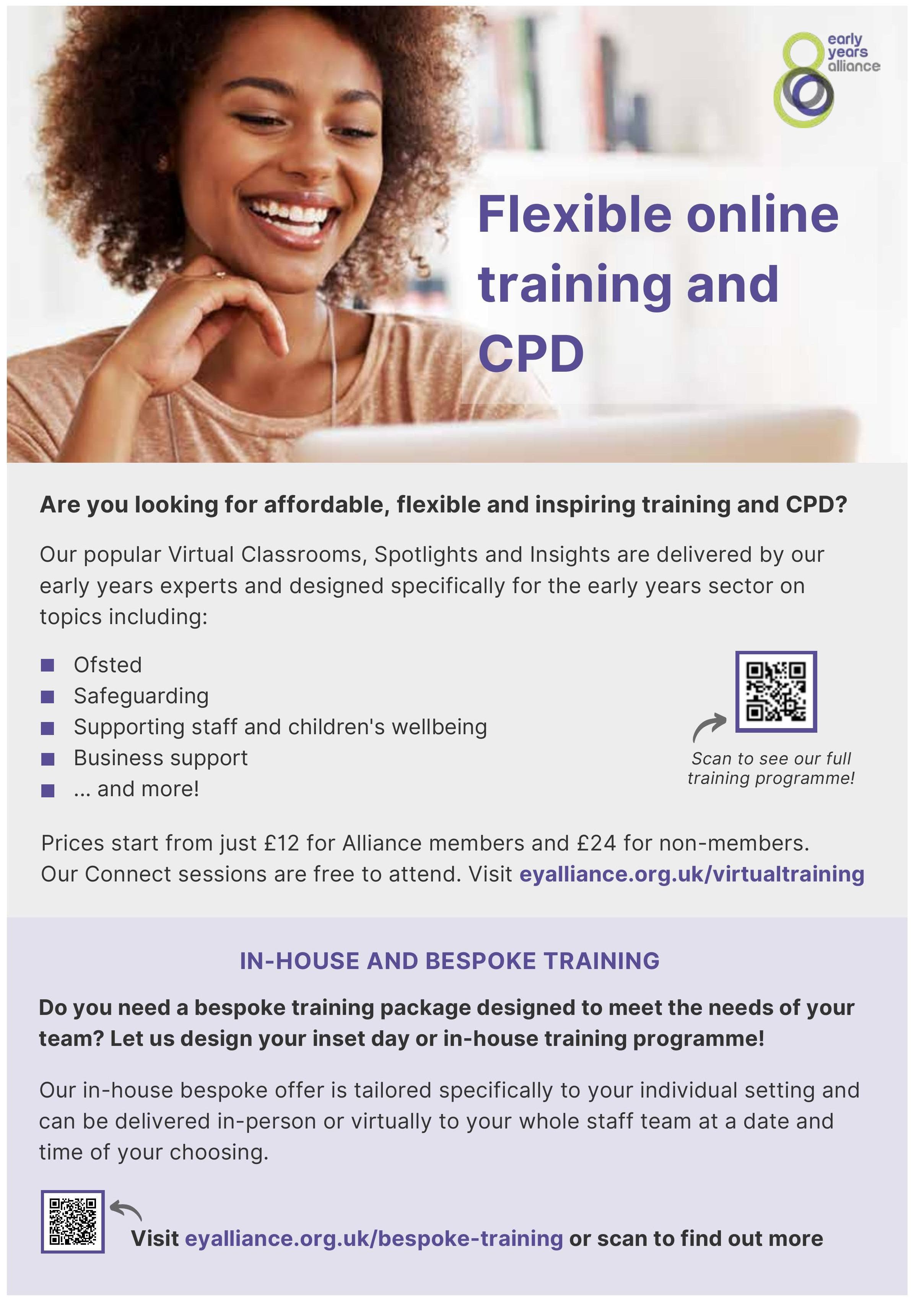 Alliance online training and CPD