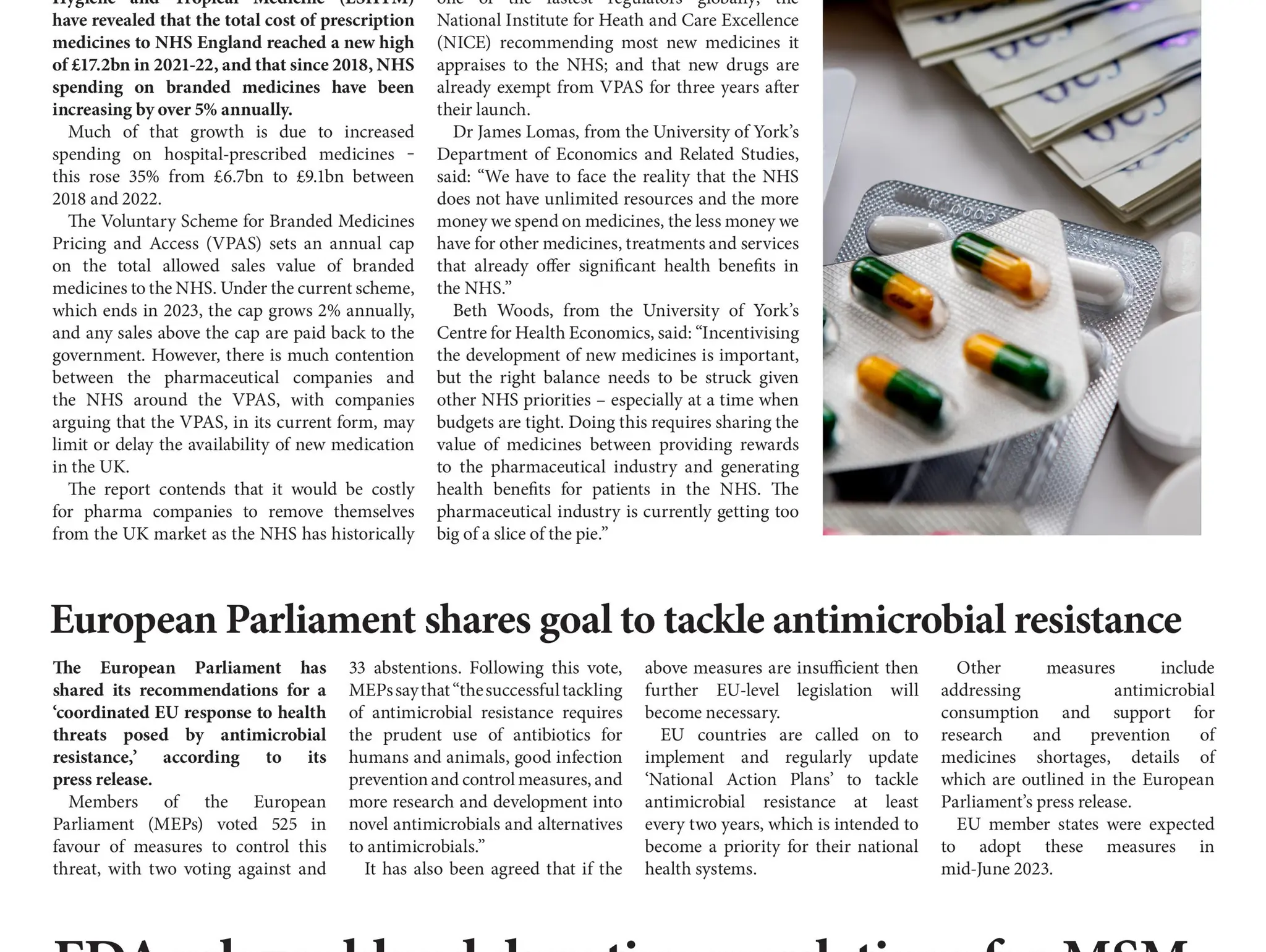 European Parliament shares goal to tackle antimicrobial resistance