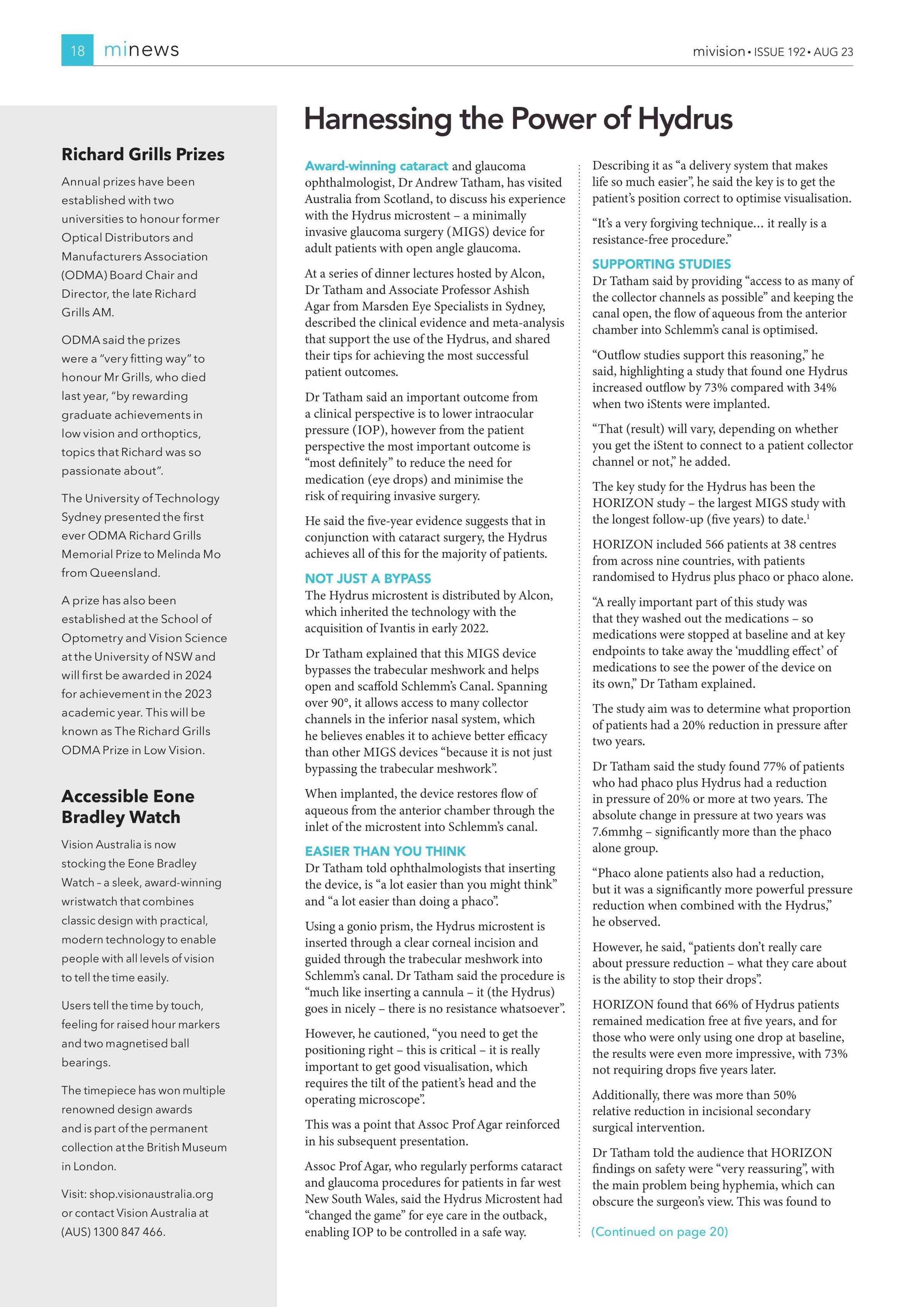 Richard Grills Prizes