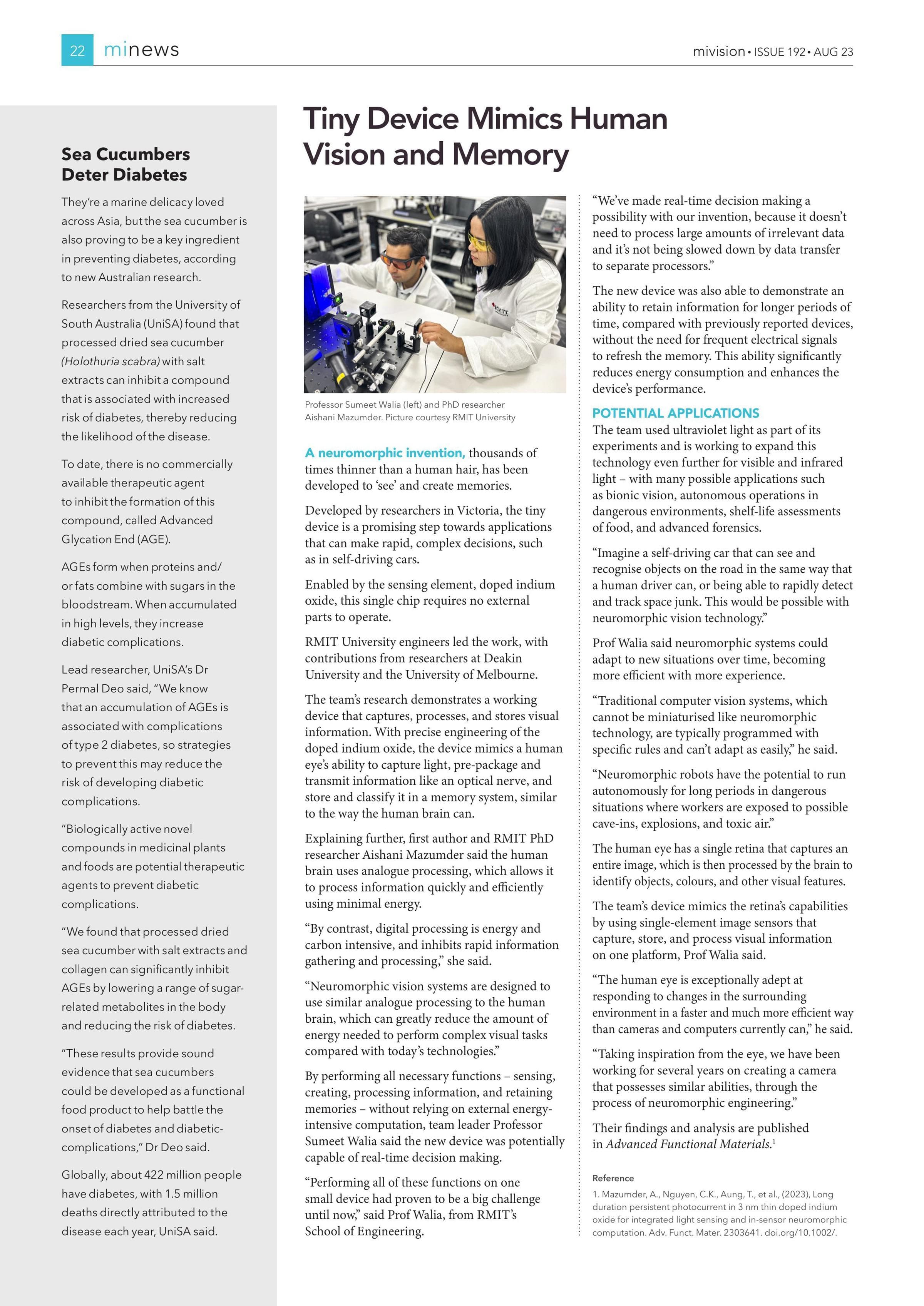 Sea Cucumbers Deter Diabetes