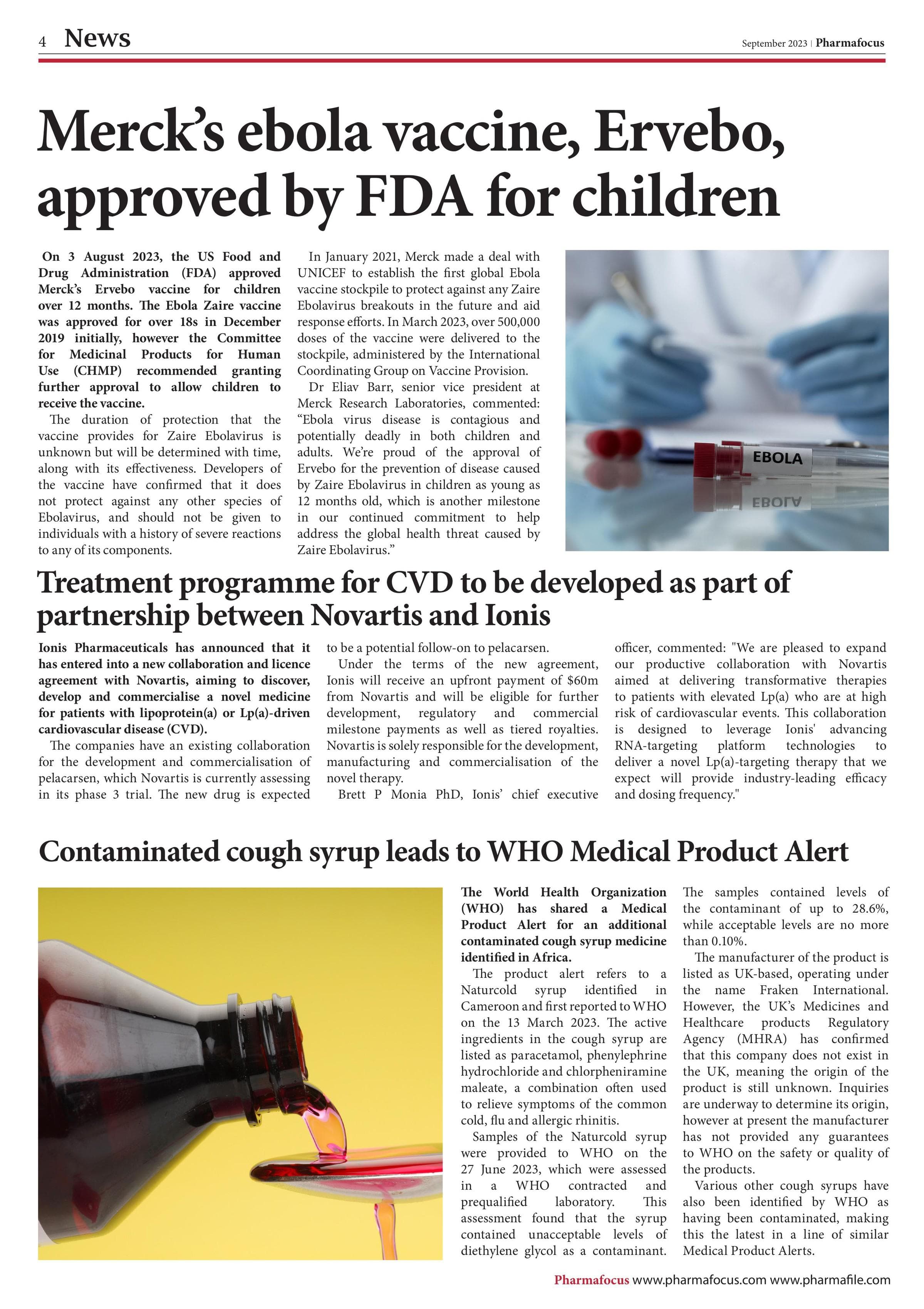 Treatment programme for CVD to be developed as part of partnership between Novartis and Ionis