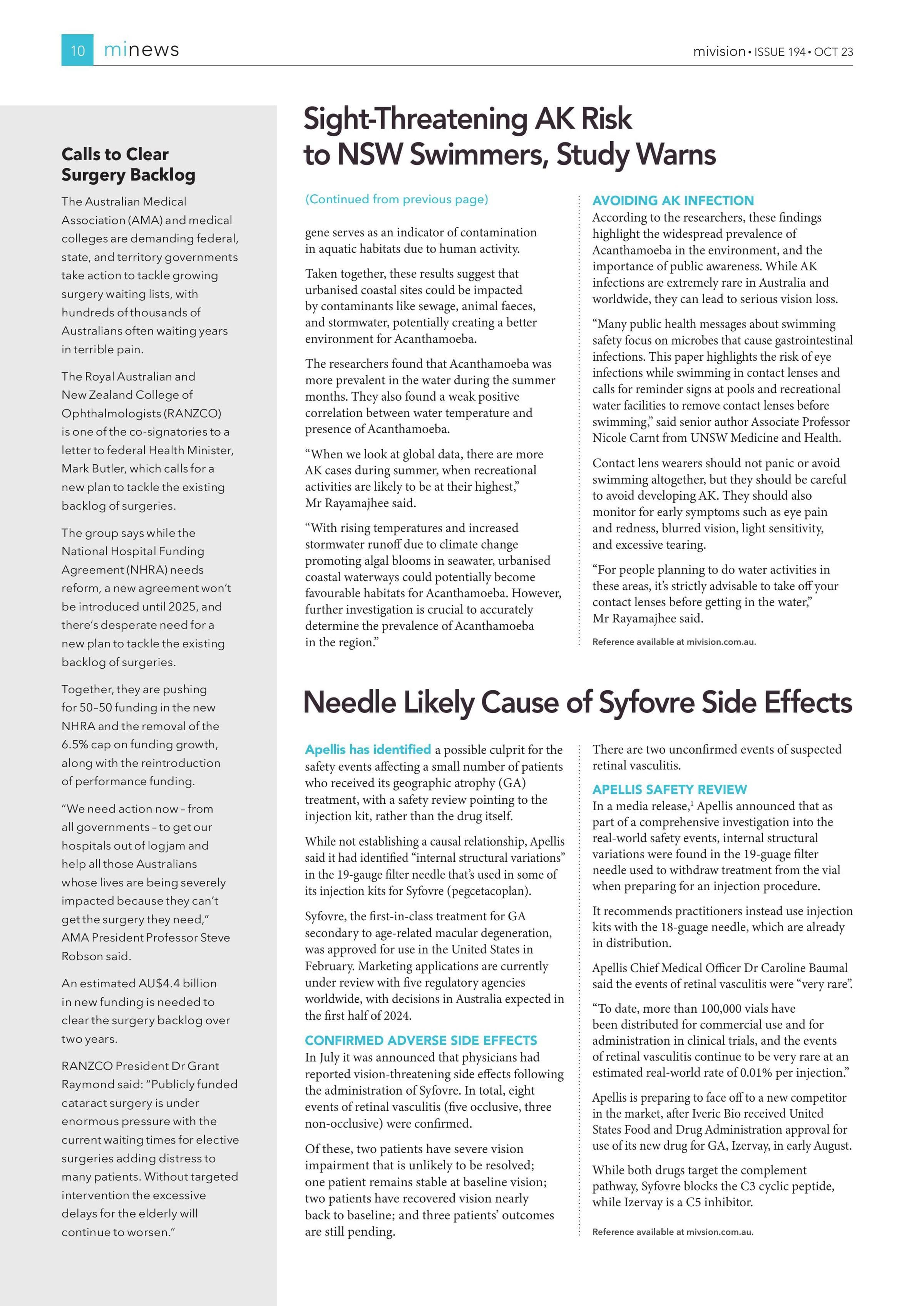 Calls to Clear Surgery Backlog