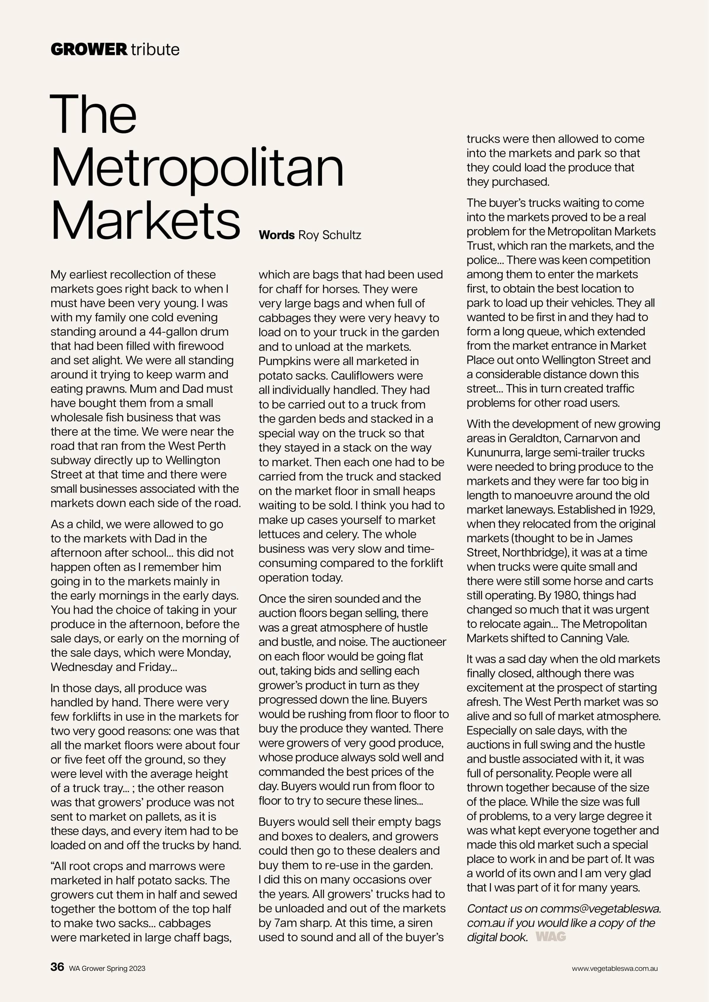 The Metropolitan Markets