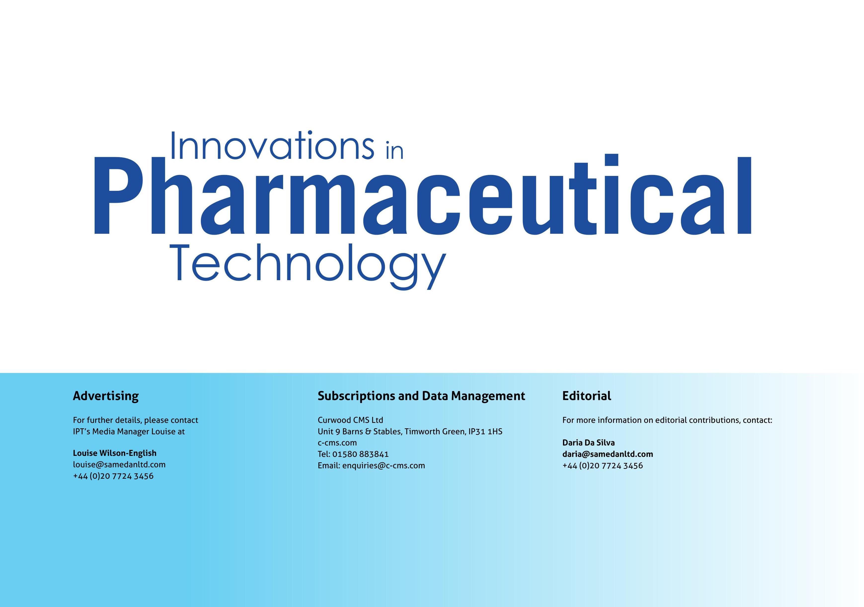 Innovations in Pharmaceutical