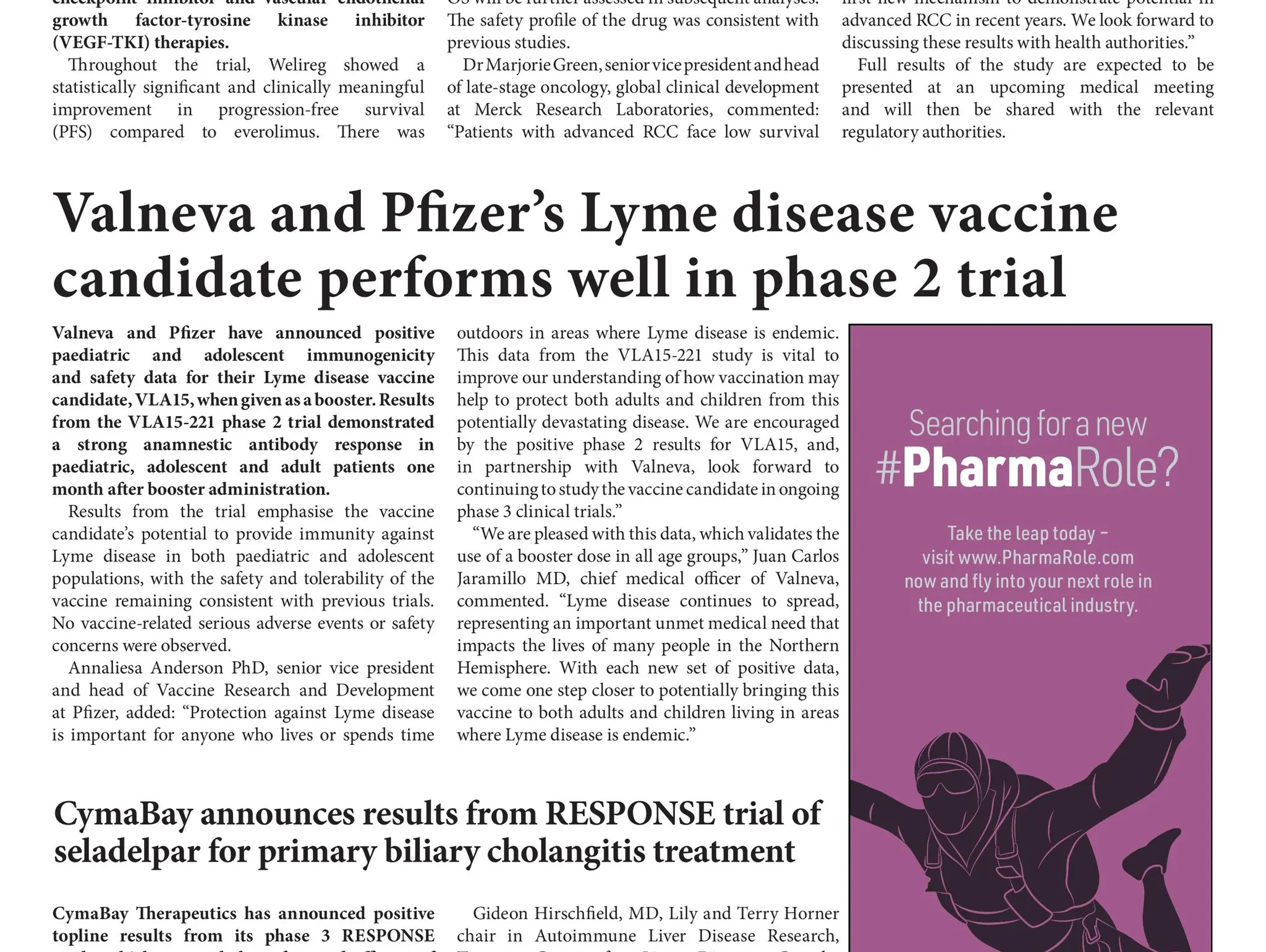 Valneva and Pfizer’s Lyme disease vaccine candidate performs well in phase 2 trial