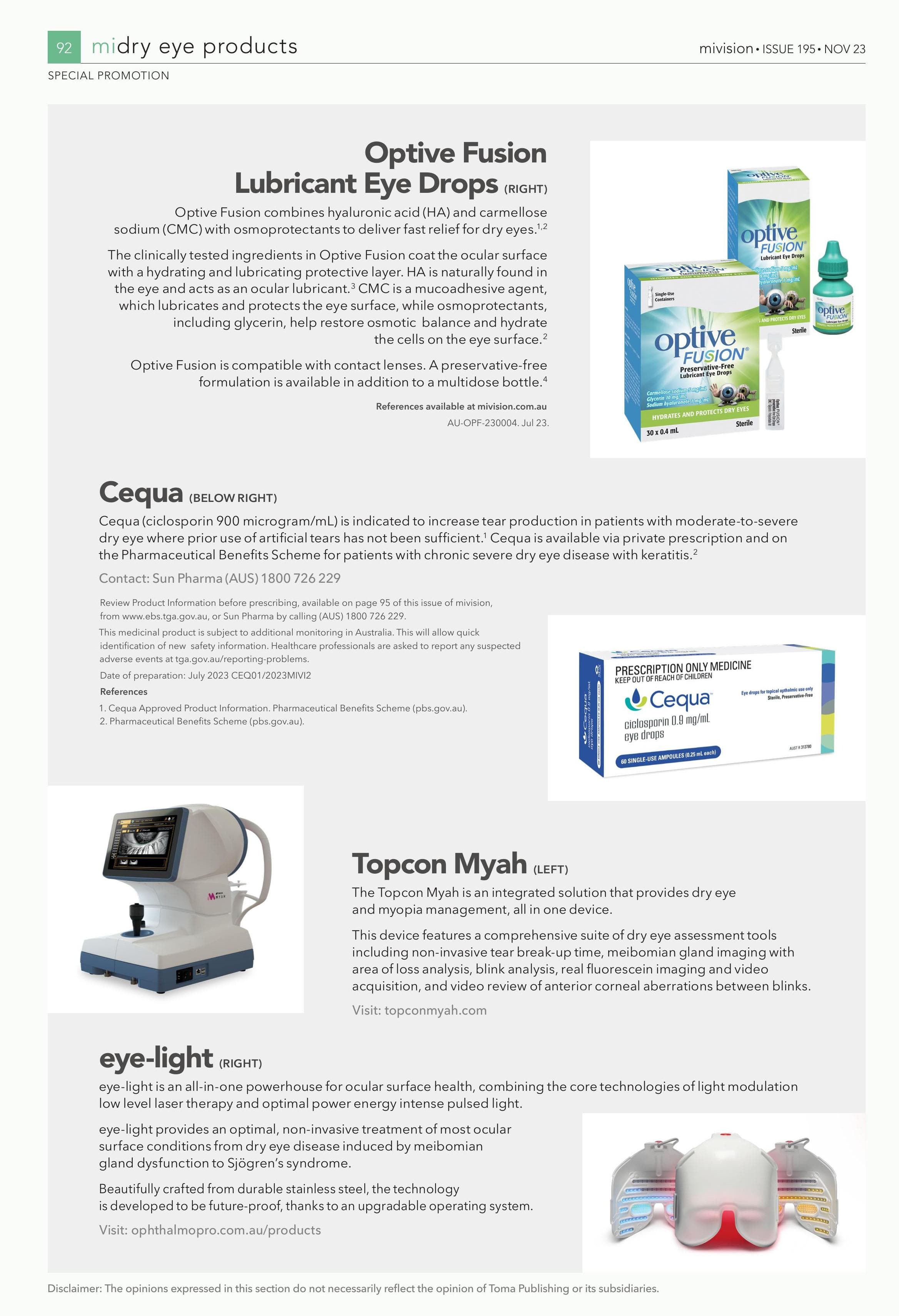 midry eye products