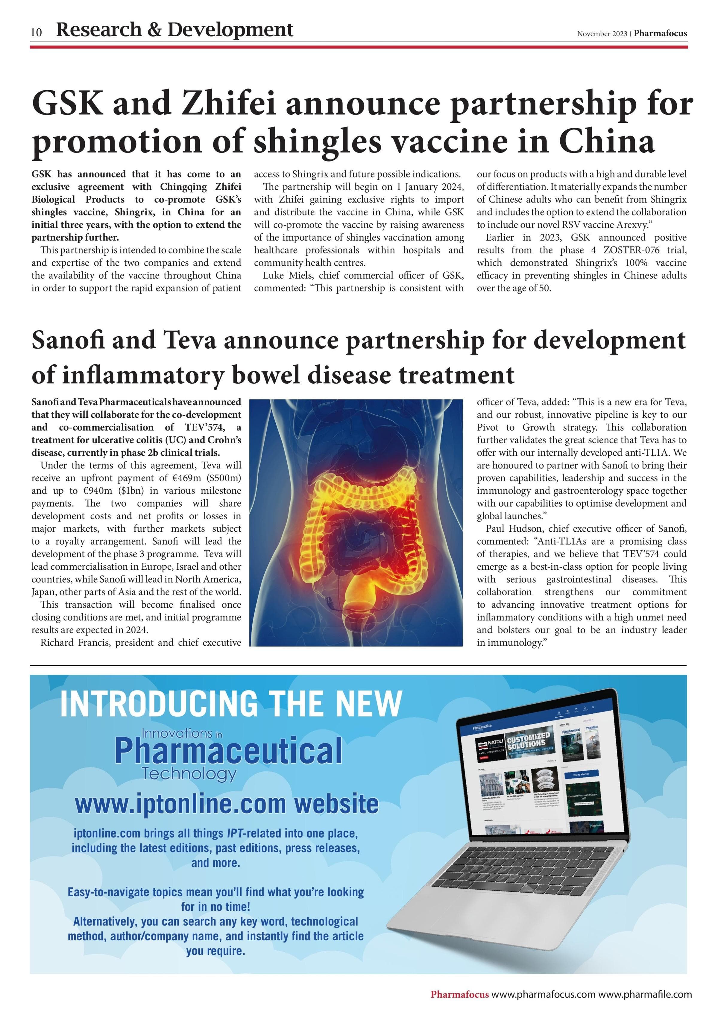 GSK and Zhifei announce partnership for promotion of shingles vaccine in China