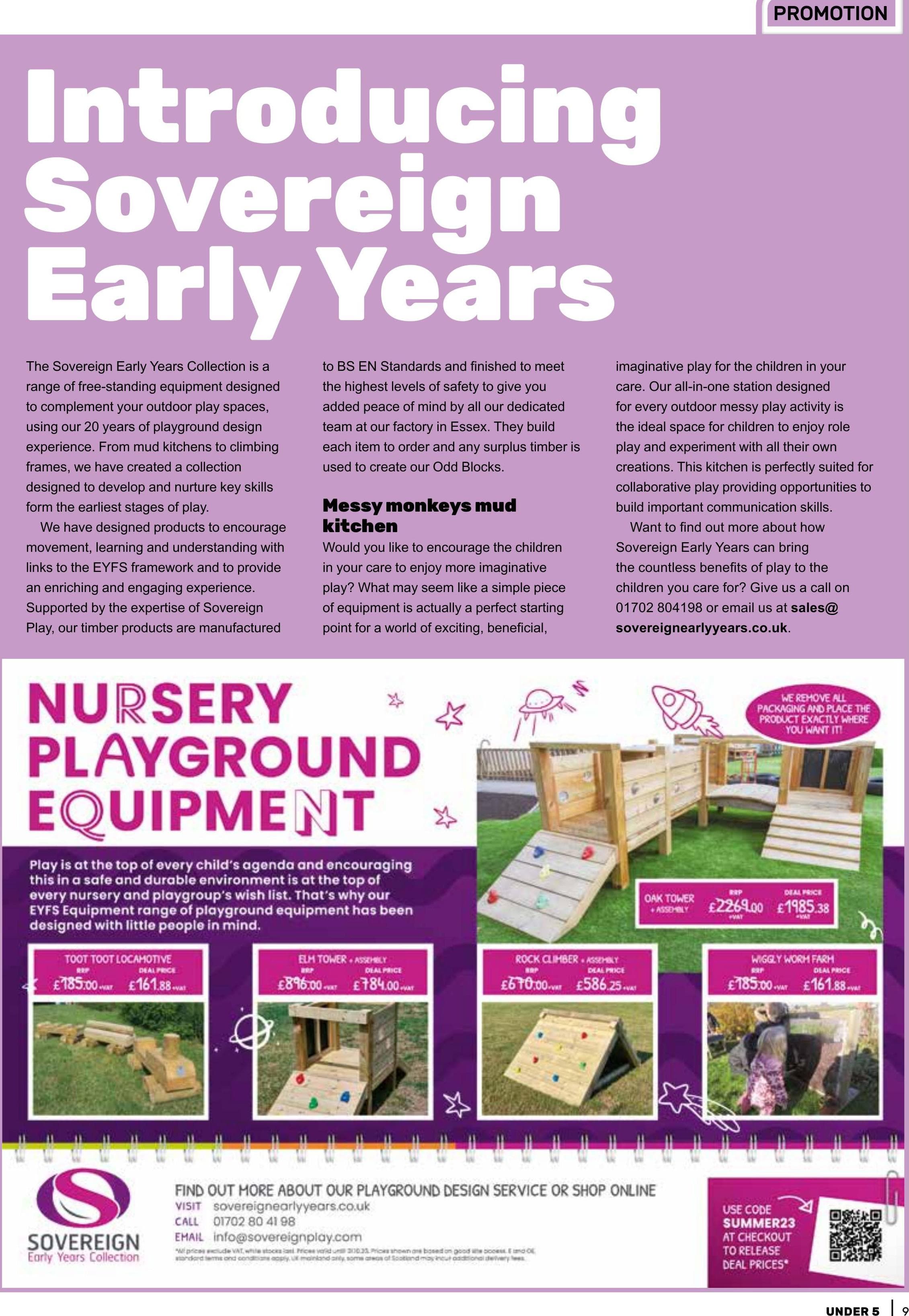 Sovereign Early Years advert