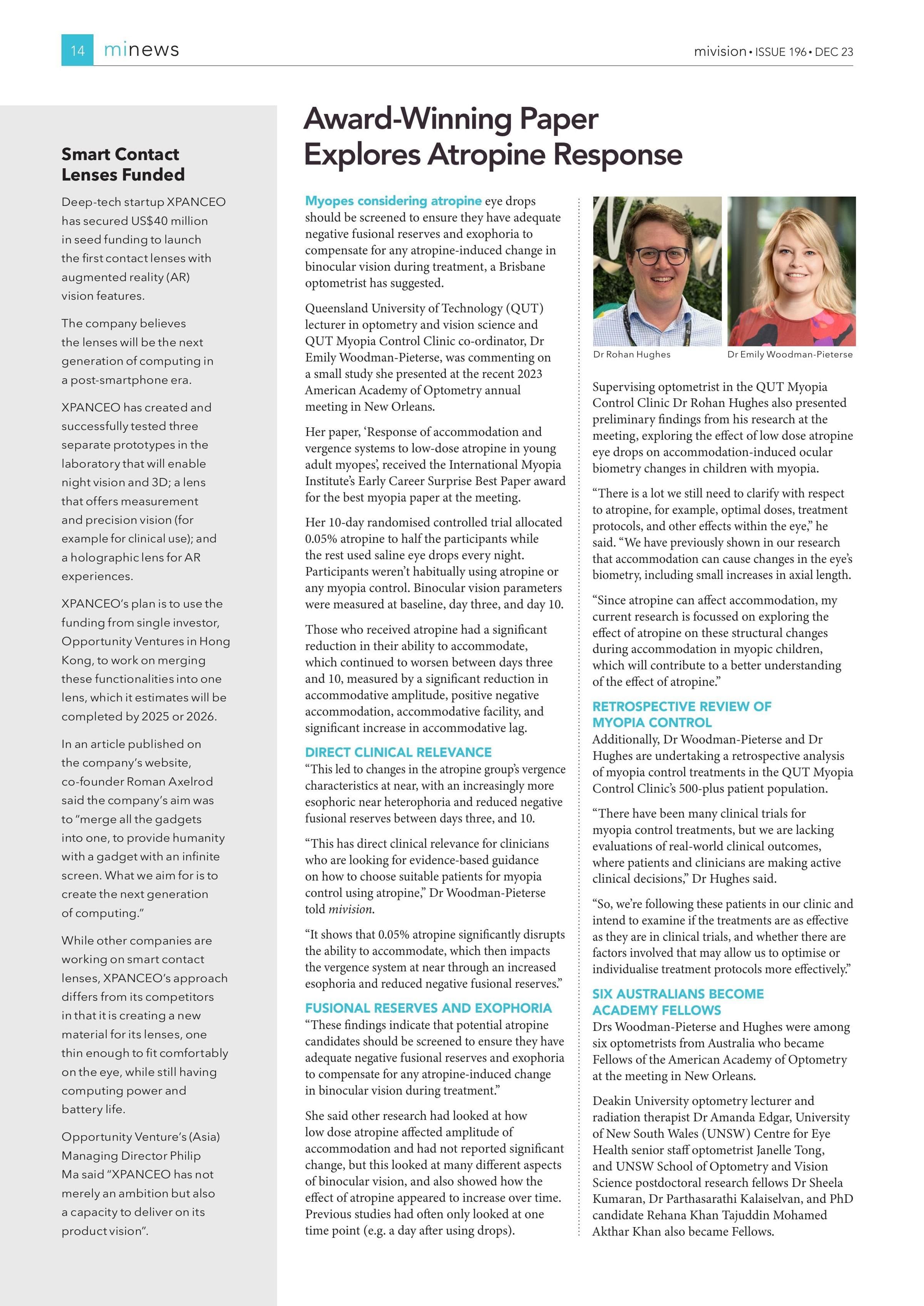 Smart Contact Lenses Funded