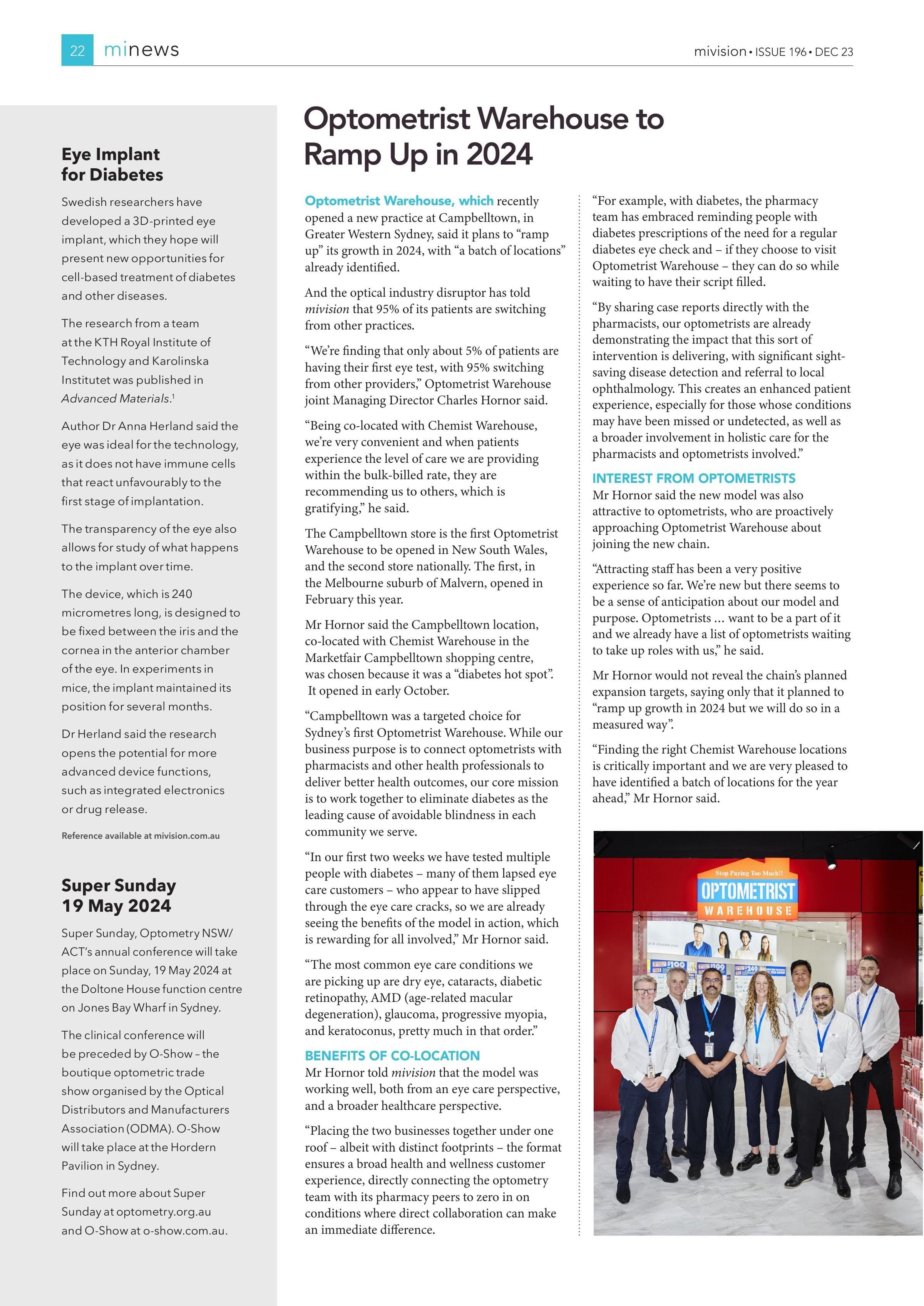 Eye Implant for Diabetes