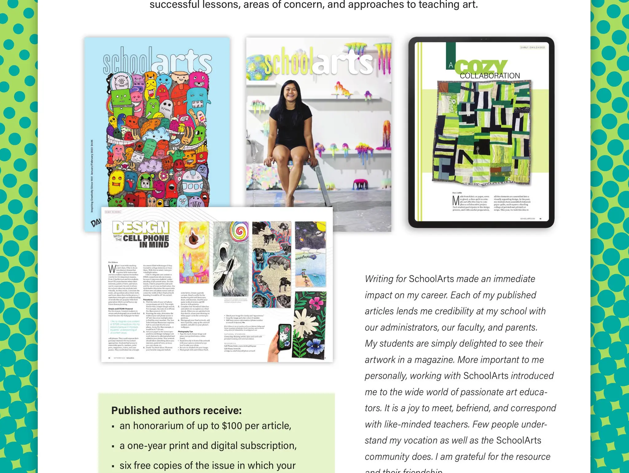 Get Published in SchoolArts!