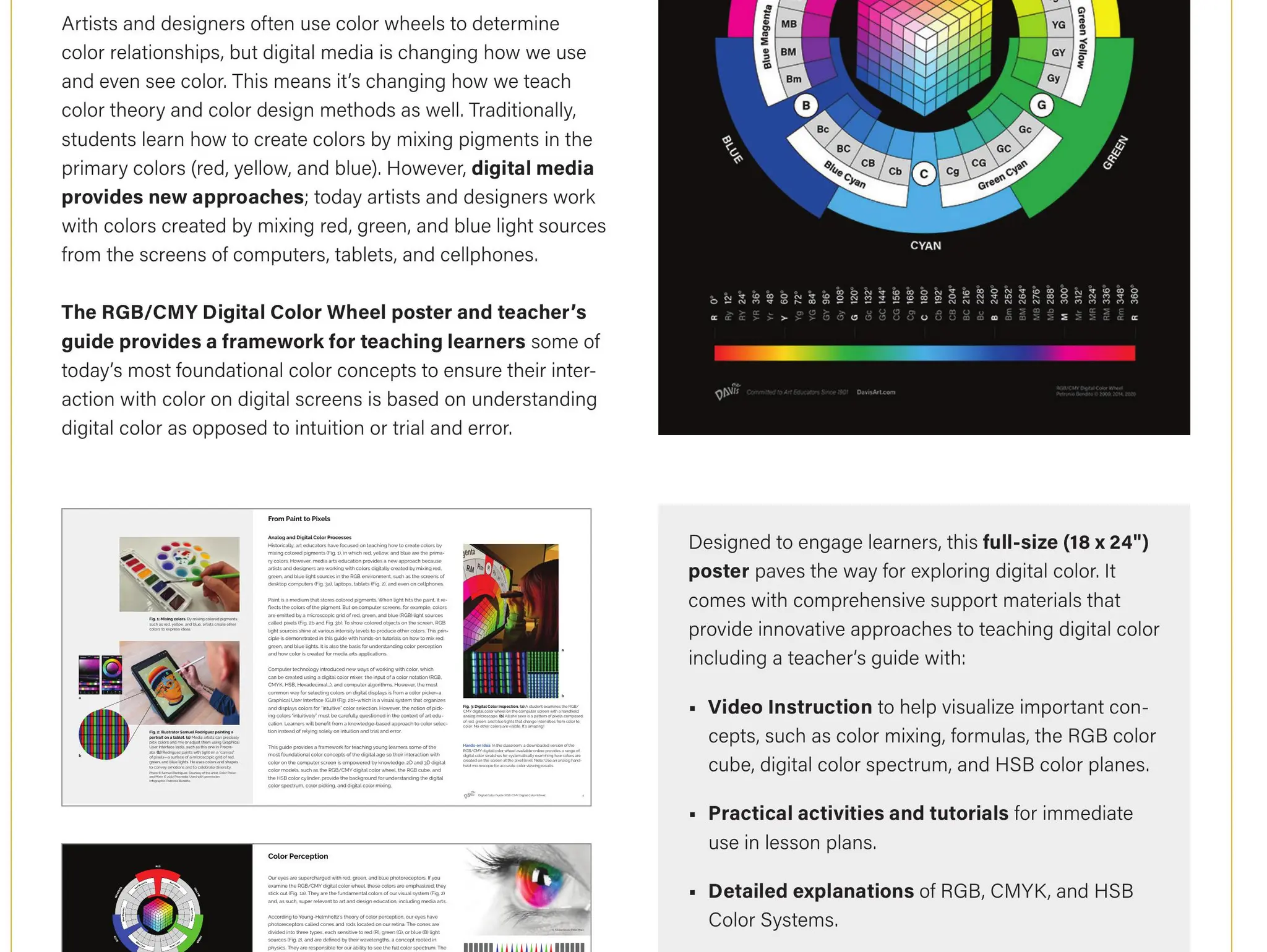 RGB/CMY Digital Color Wheel from Davis