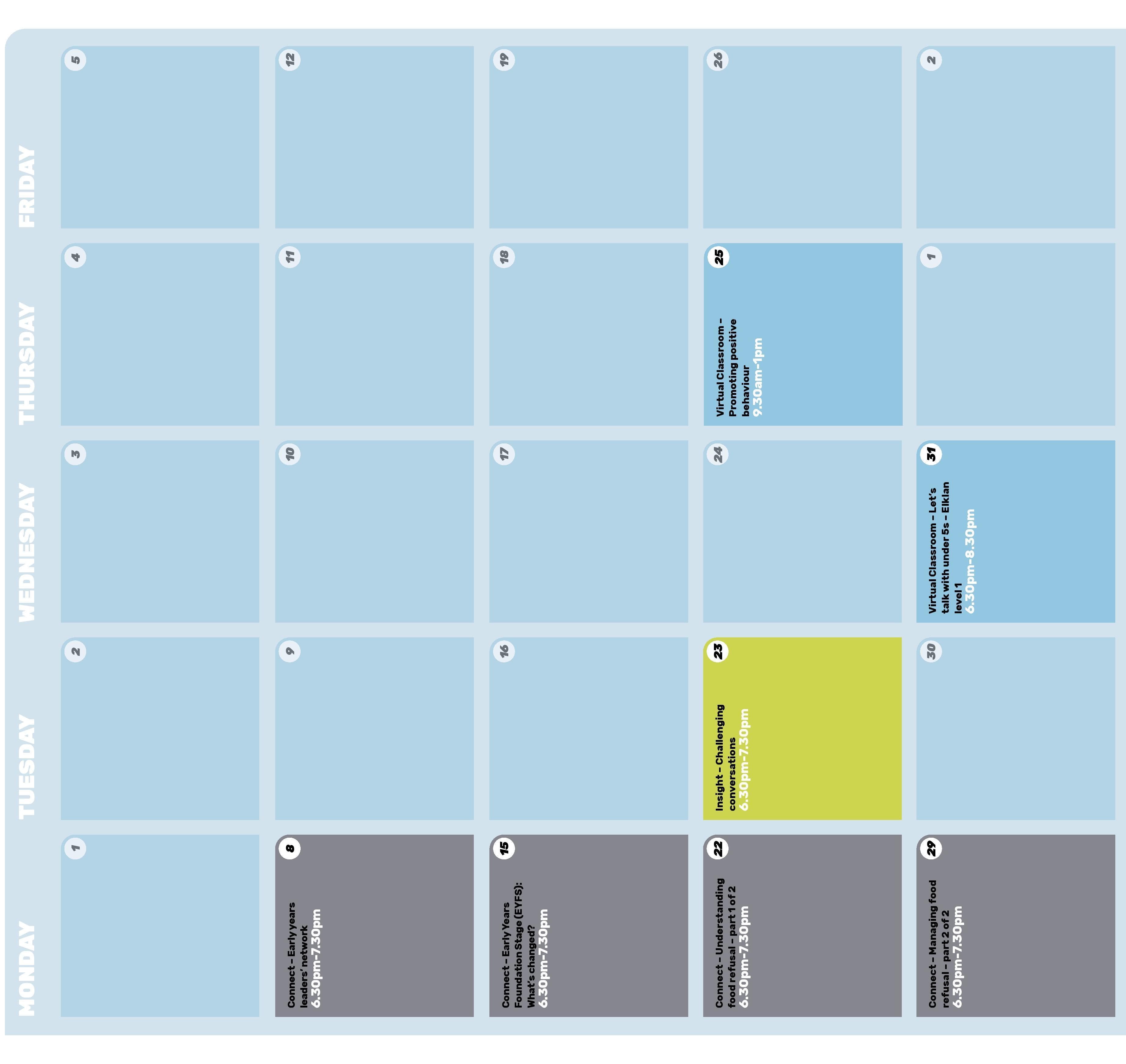 Dates for your diary