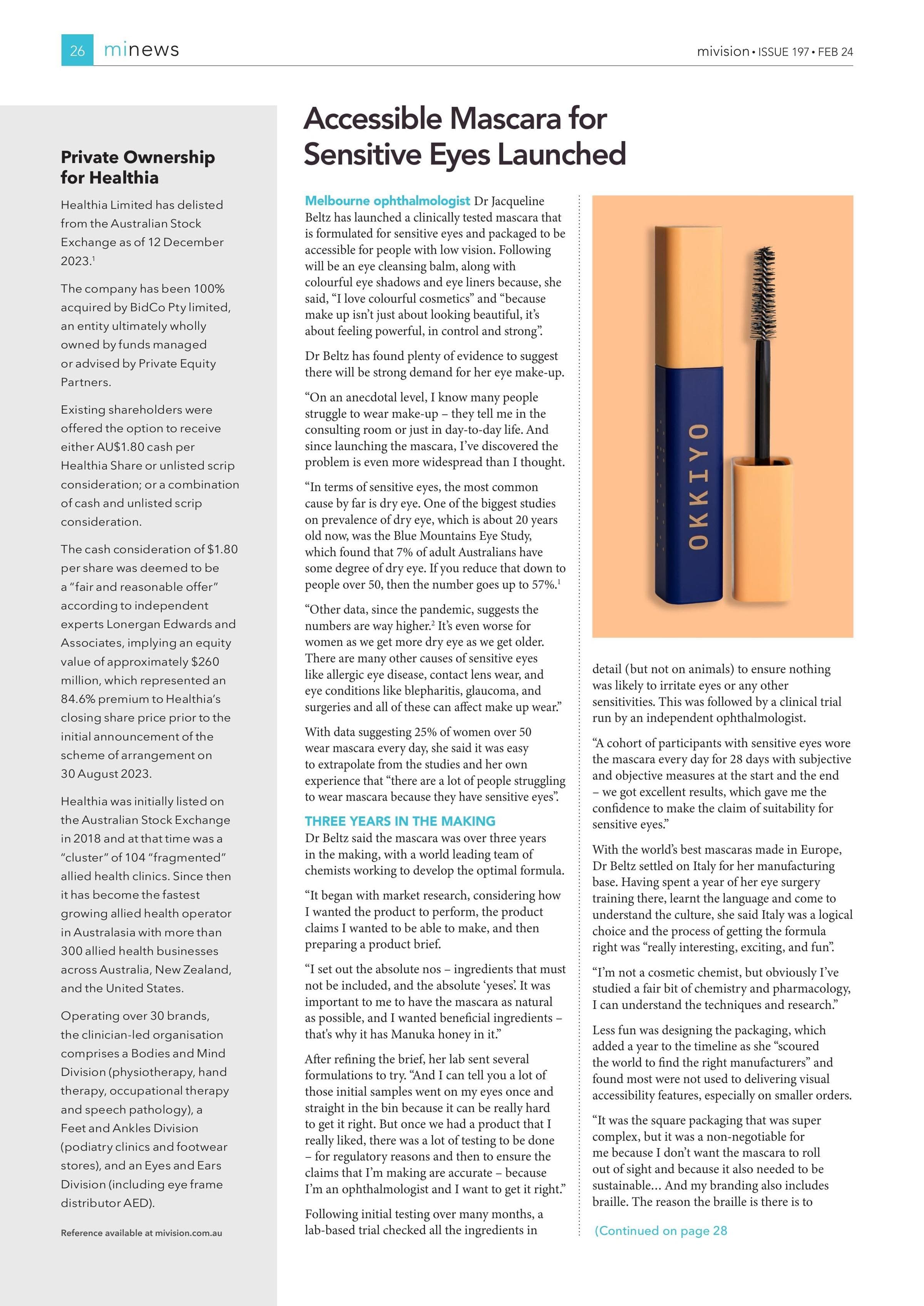 Private Ownership for Healthia