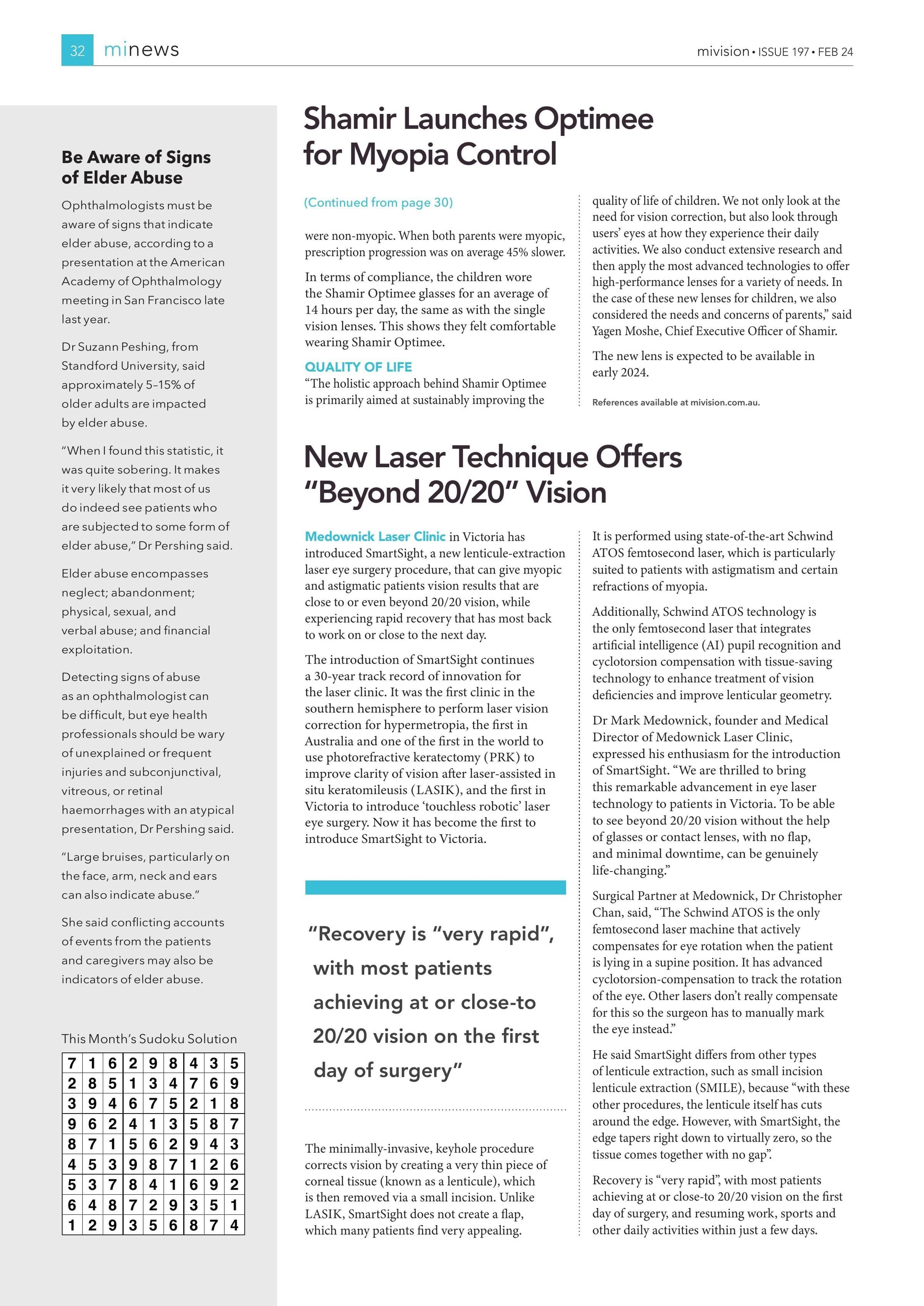 New Laser Technique Offers “Beyond 20/20” Vision