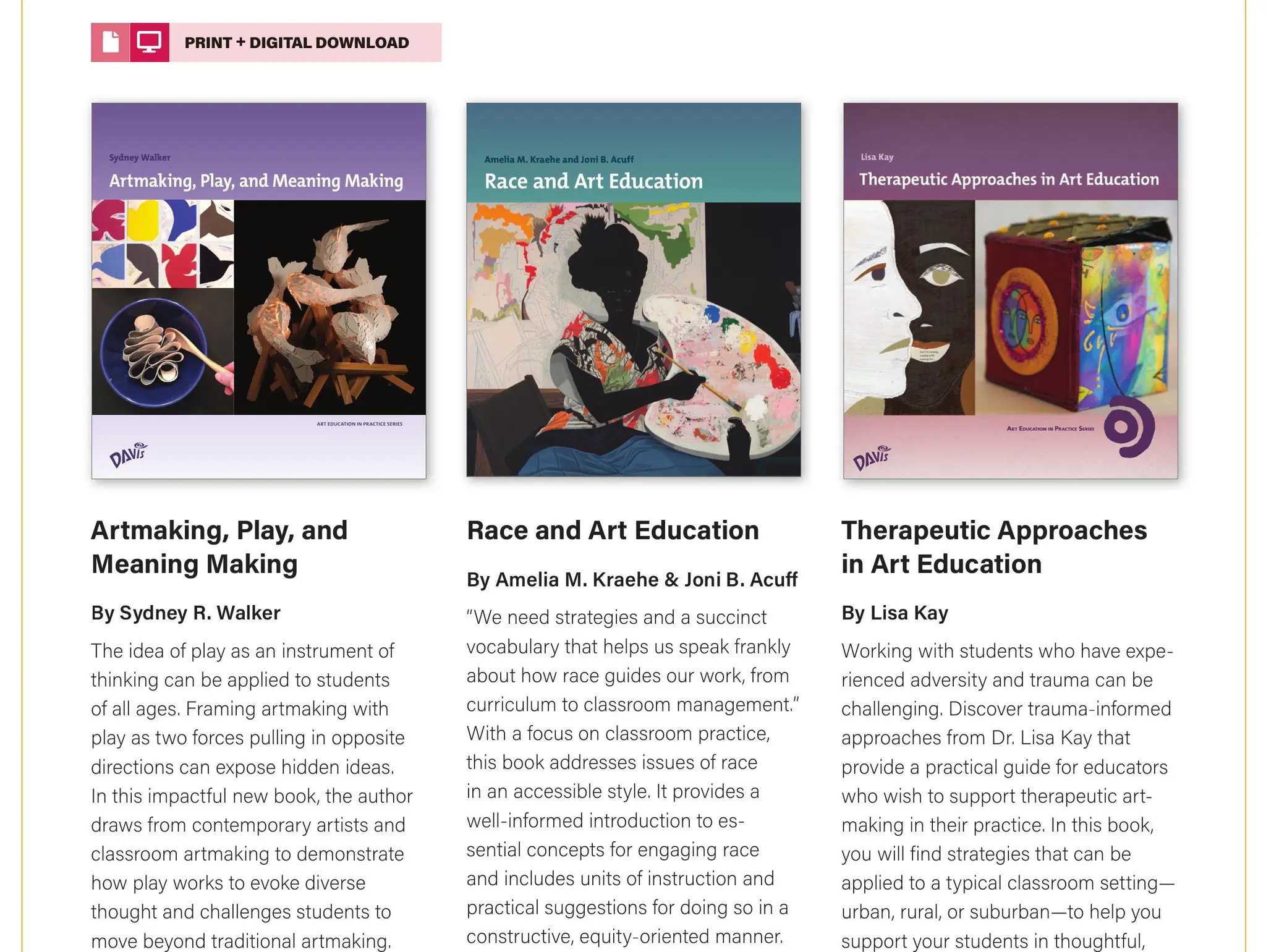 Art Education in Practice Series from Davis