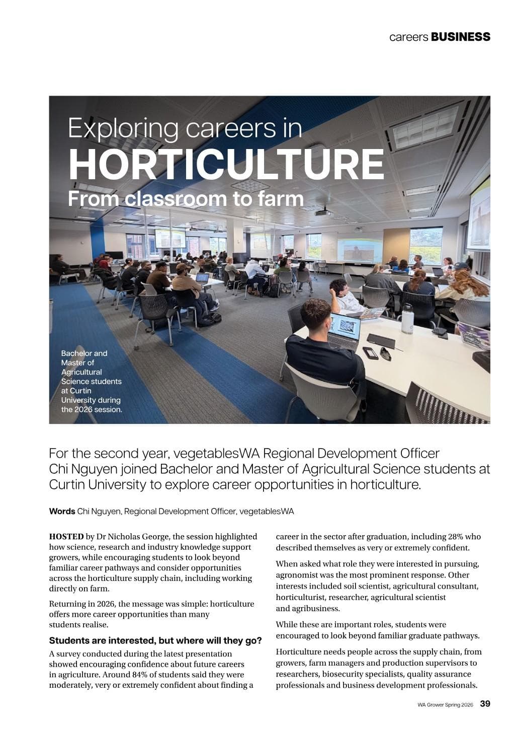 Exploring careers in horticulture