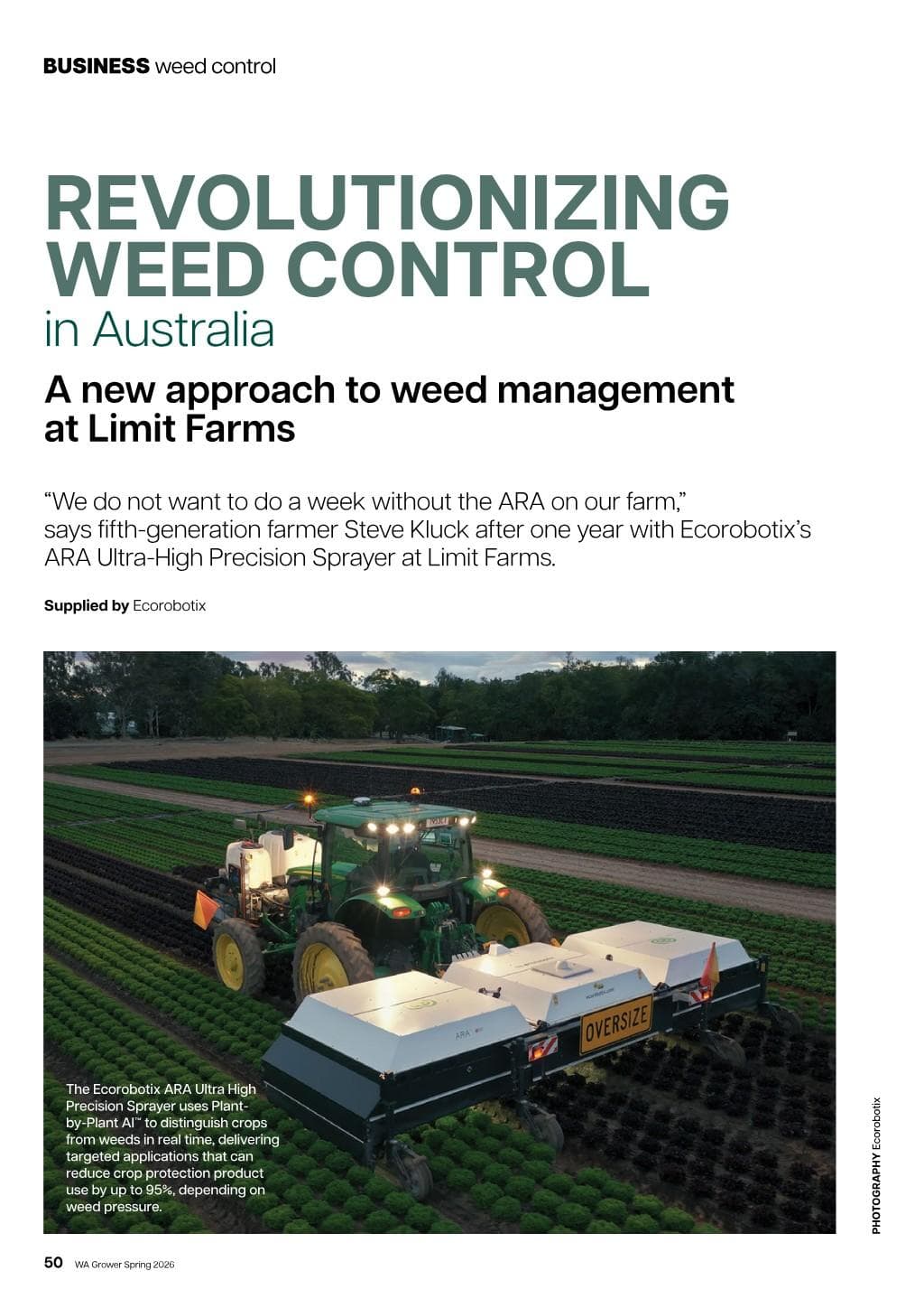 Revolutionizing weed control in Australia