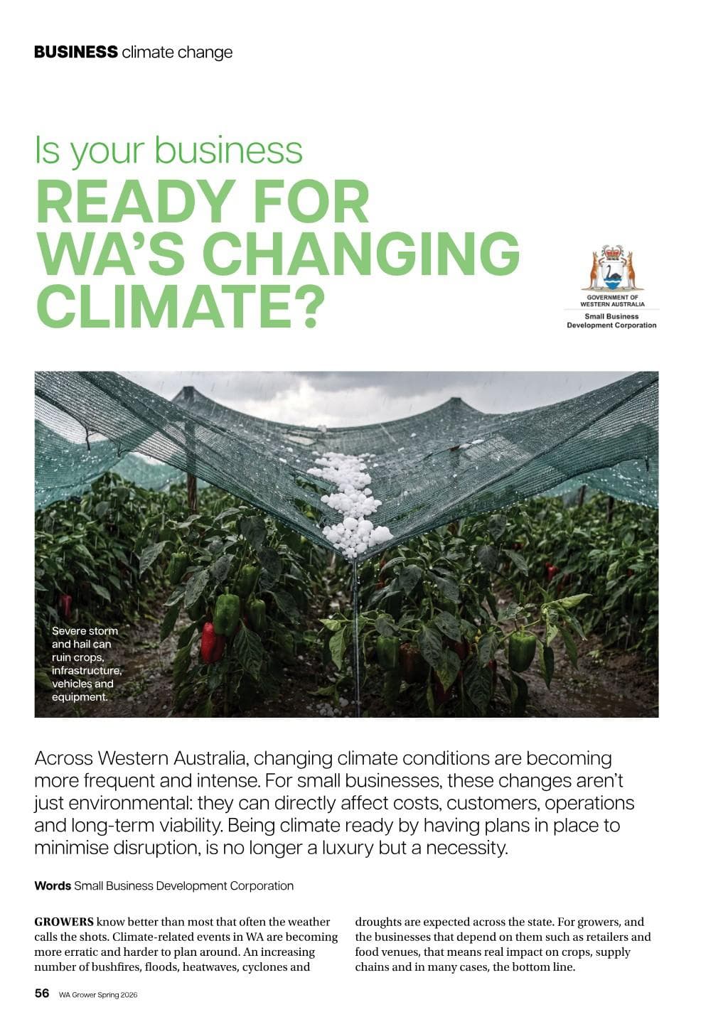 Ready for WA’s changing climate?