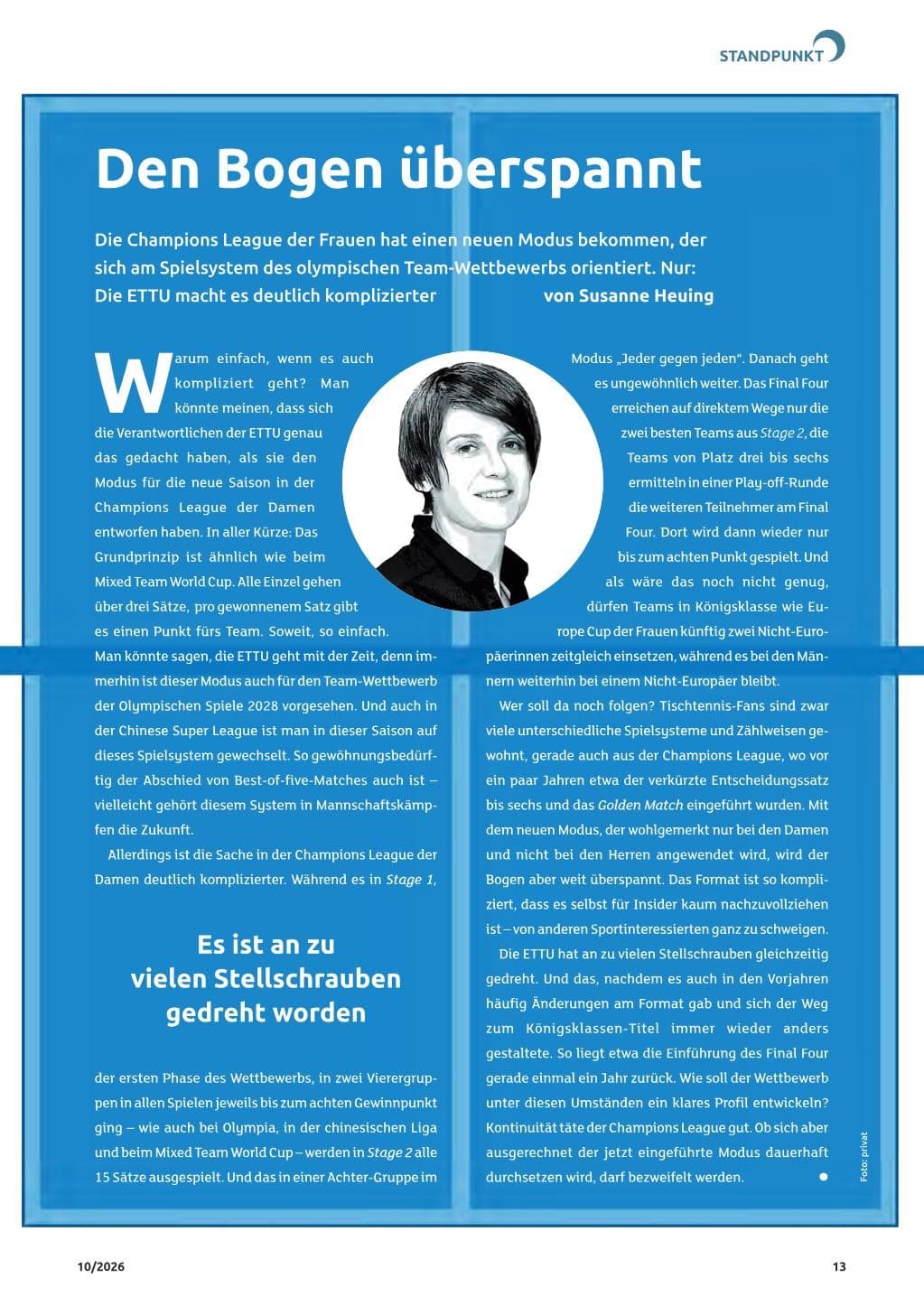 Den Bogen überspannt