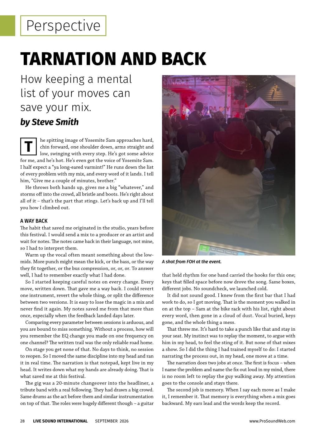 Perspective: Tarnation and Back