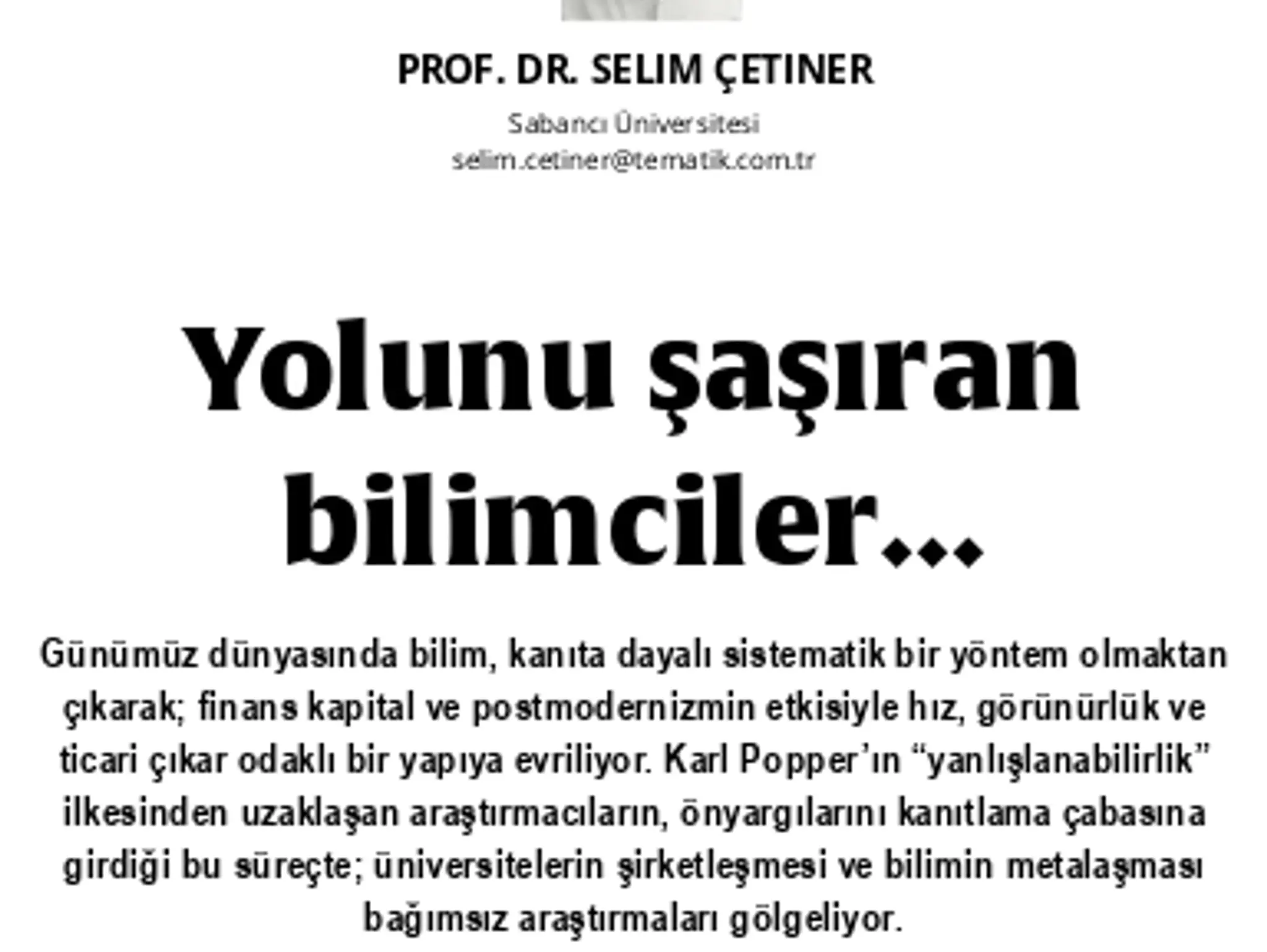 D Ü Ş Ü N C E L E R