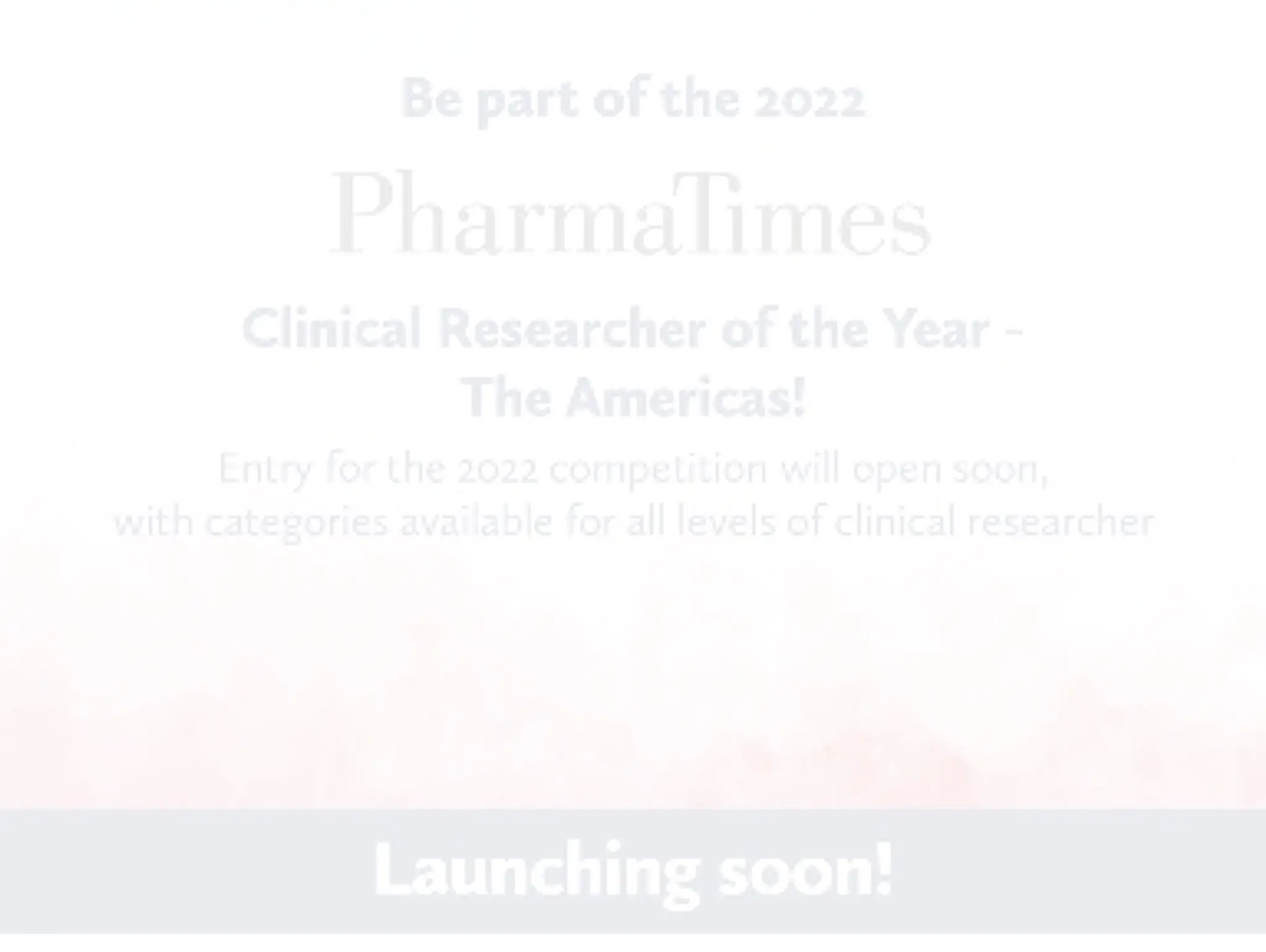 43 - Clinical Researcher of the Year - The Americas