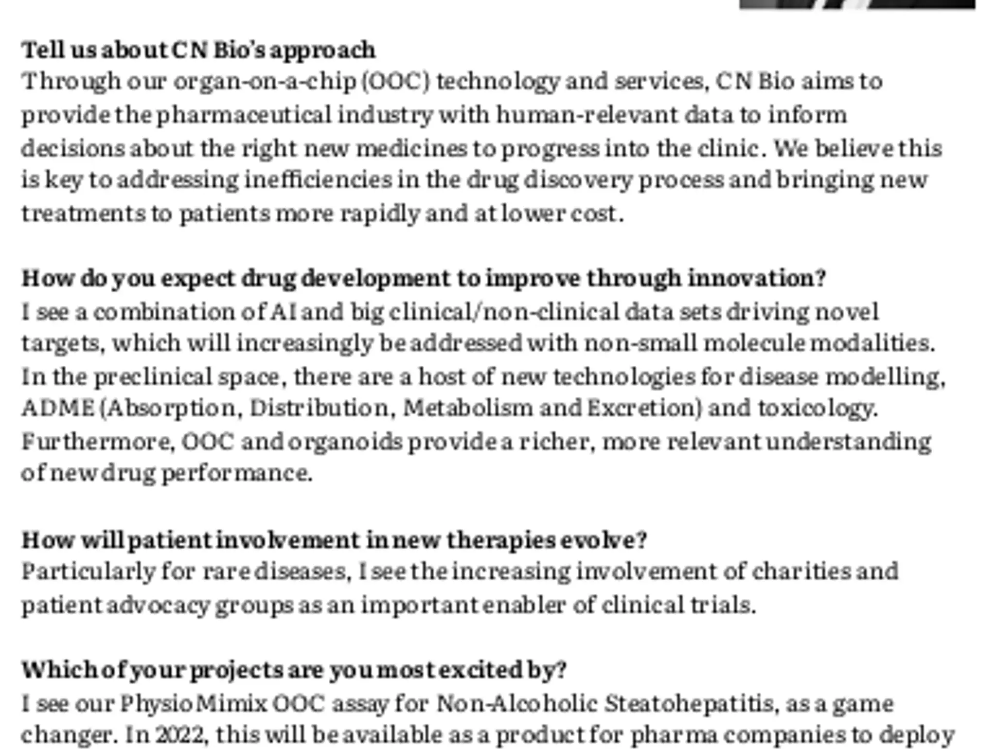 19 - HEALTHCARE INNOVATORS: CN is believing