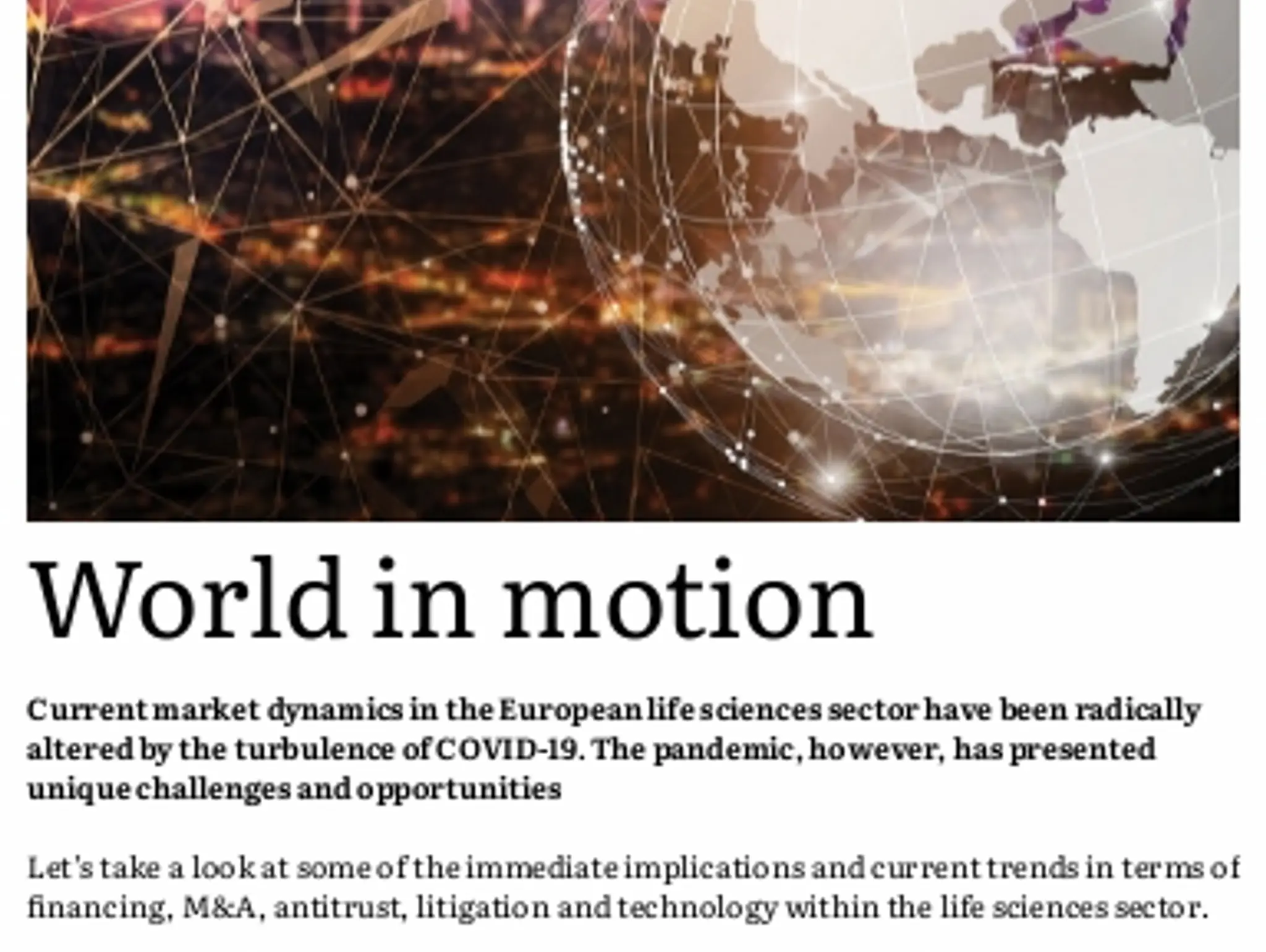 36-38 - LIFE SCIENCES: World in motion