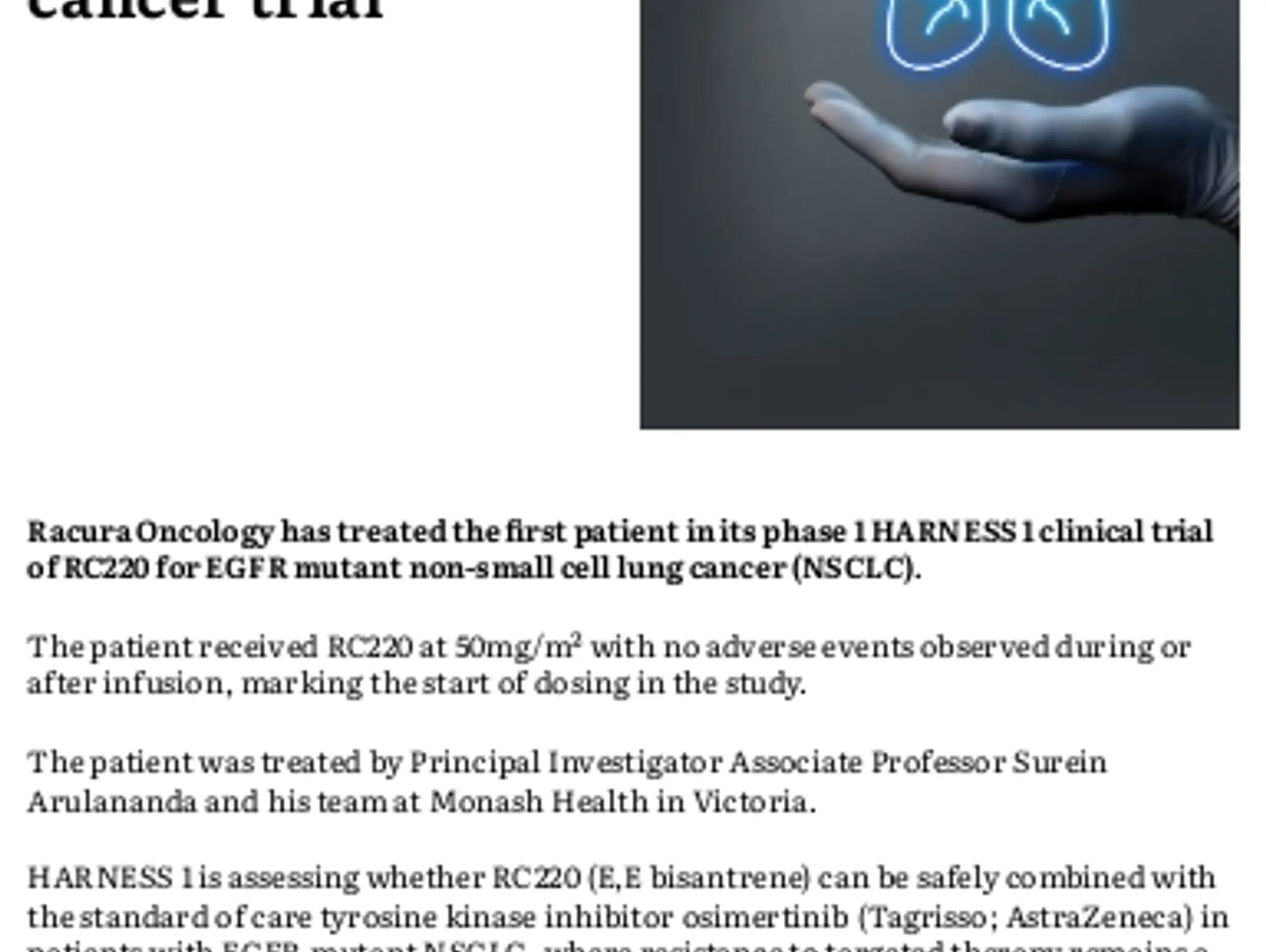 8 NEWS: Clinical Trials