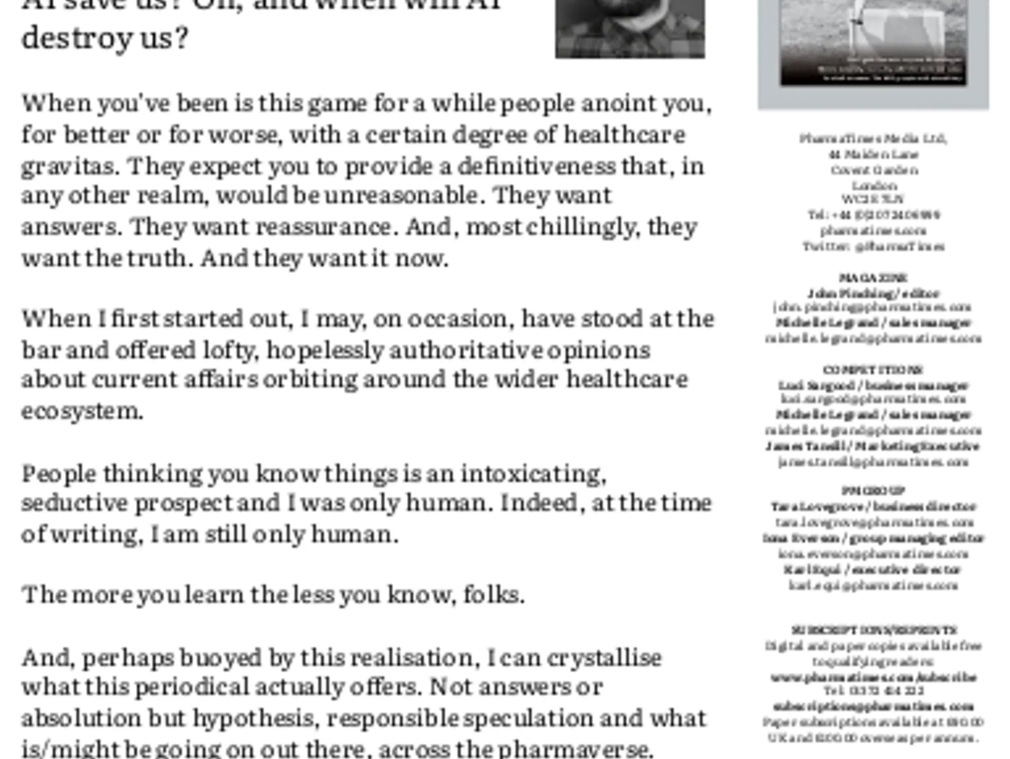 3 From the editor