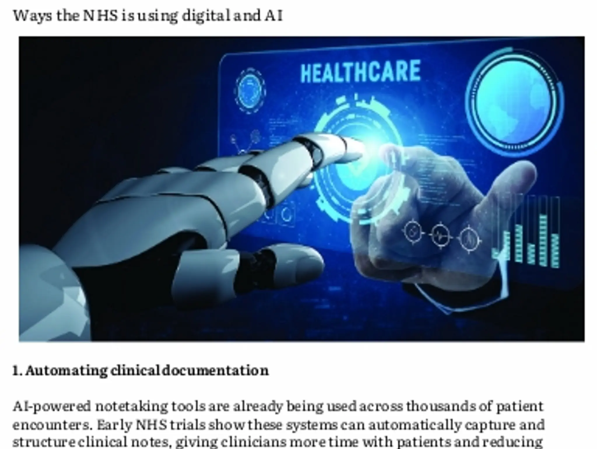 22 AI in NHS