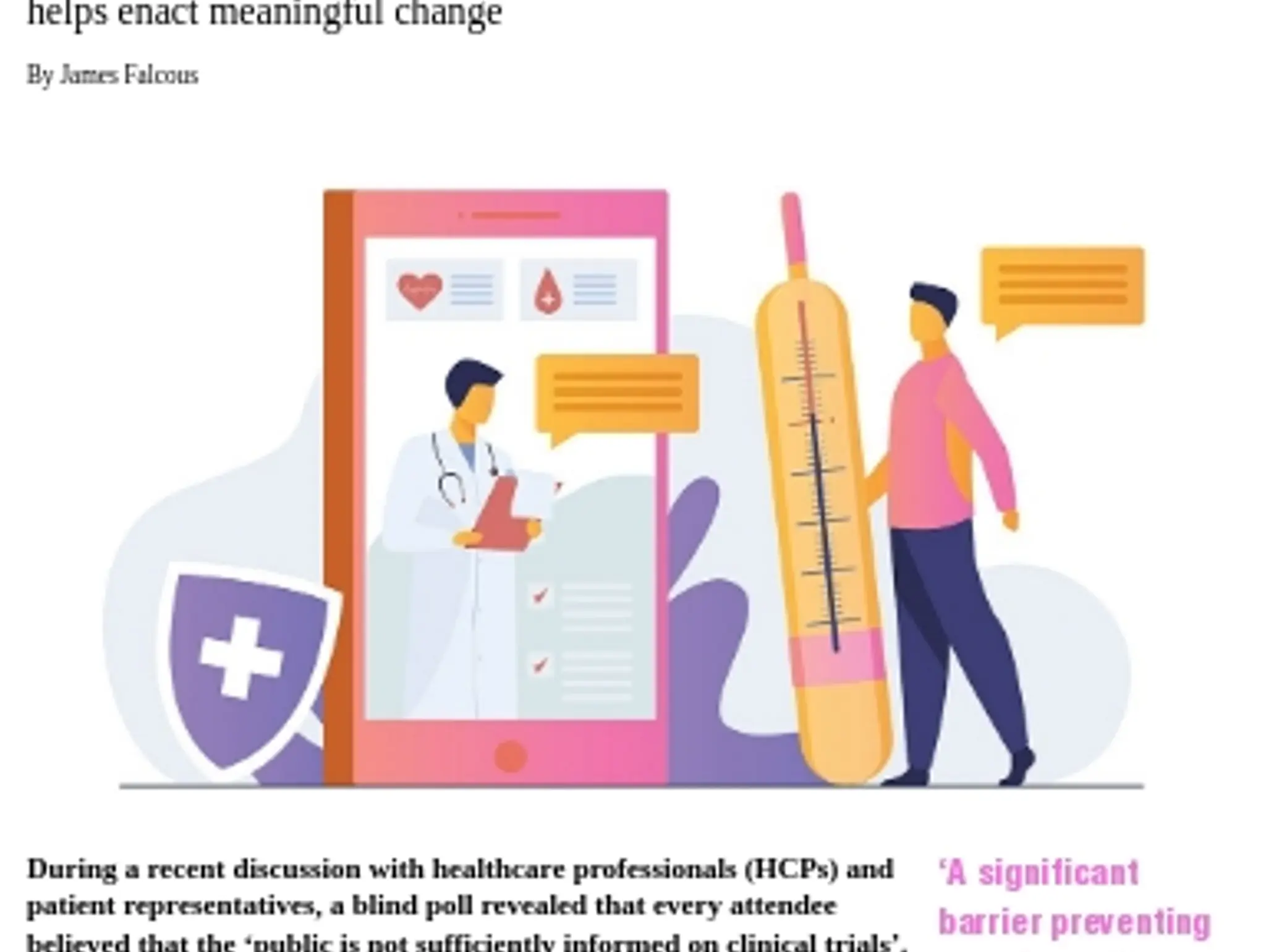 22-23 - Embedding the patient voice in clinical trial development