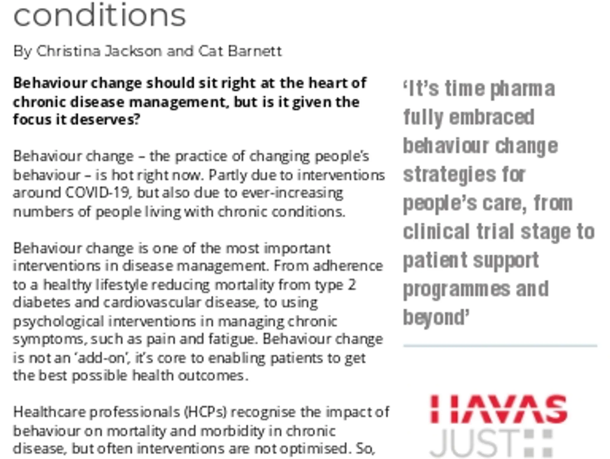 36 - HAVAS Just:: and Sprout Health Solutions