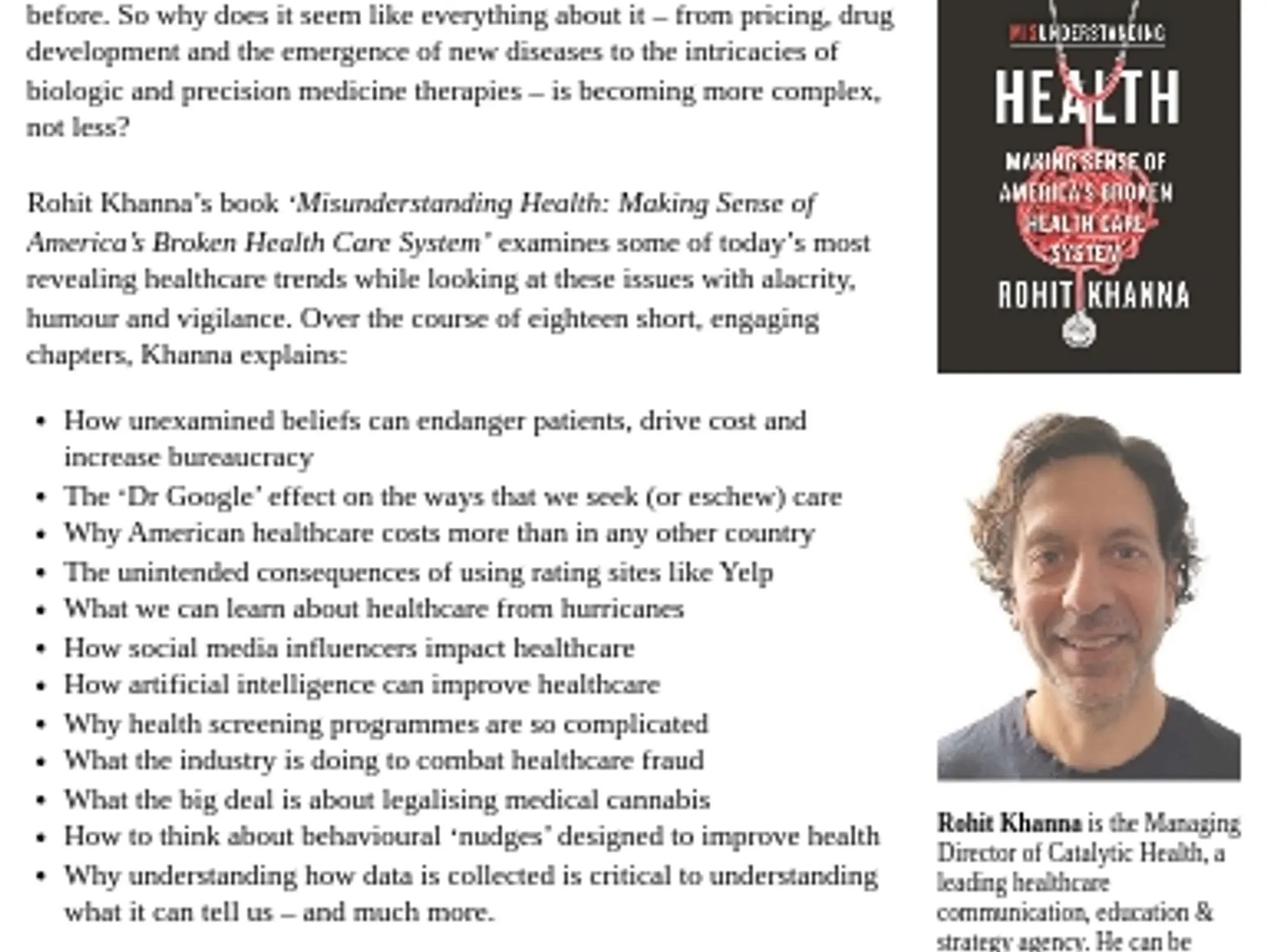 28 - Book News - ‘Misunderstanding health’