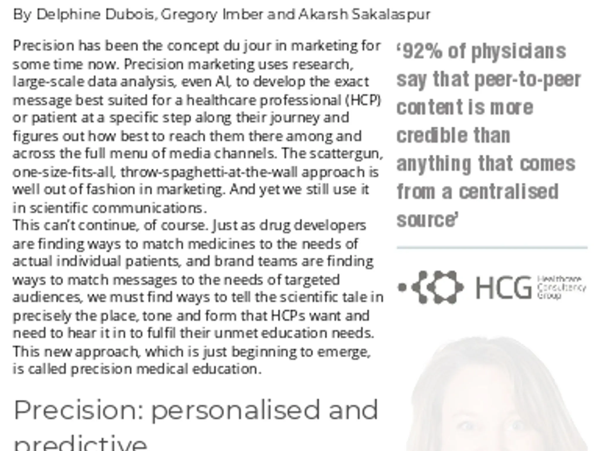 37 - Precision medical education:  getting it right – right person, right content, right channel, right time